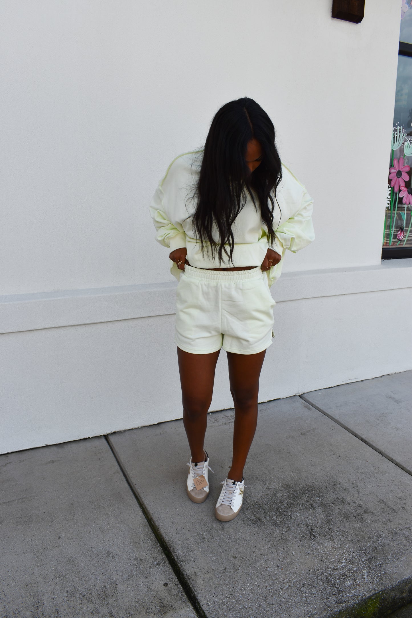 High waisted Sweat Shorts