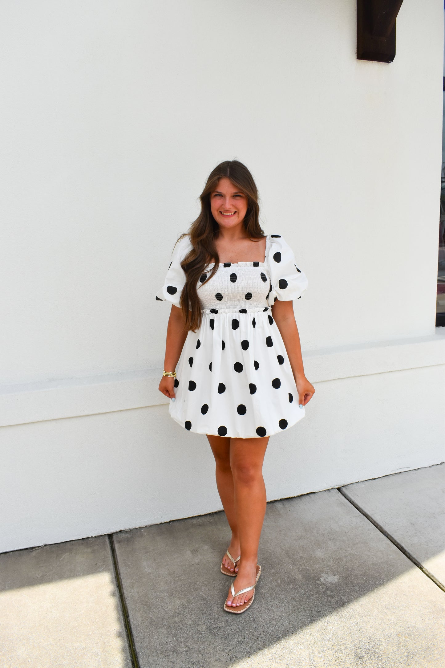 Polkadot Mini Bubble Dress