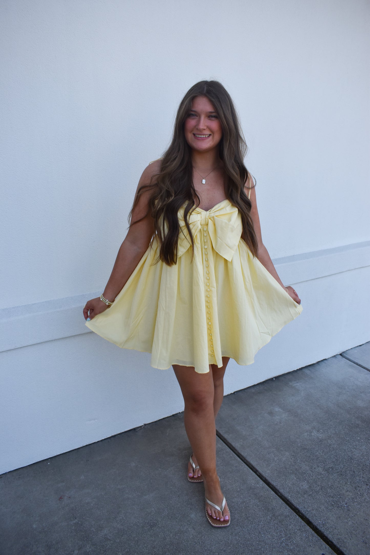 Bow Baby Doll Dress