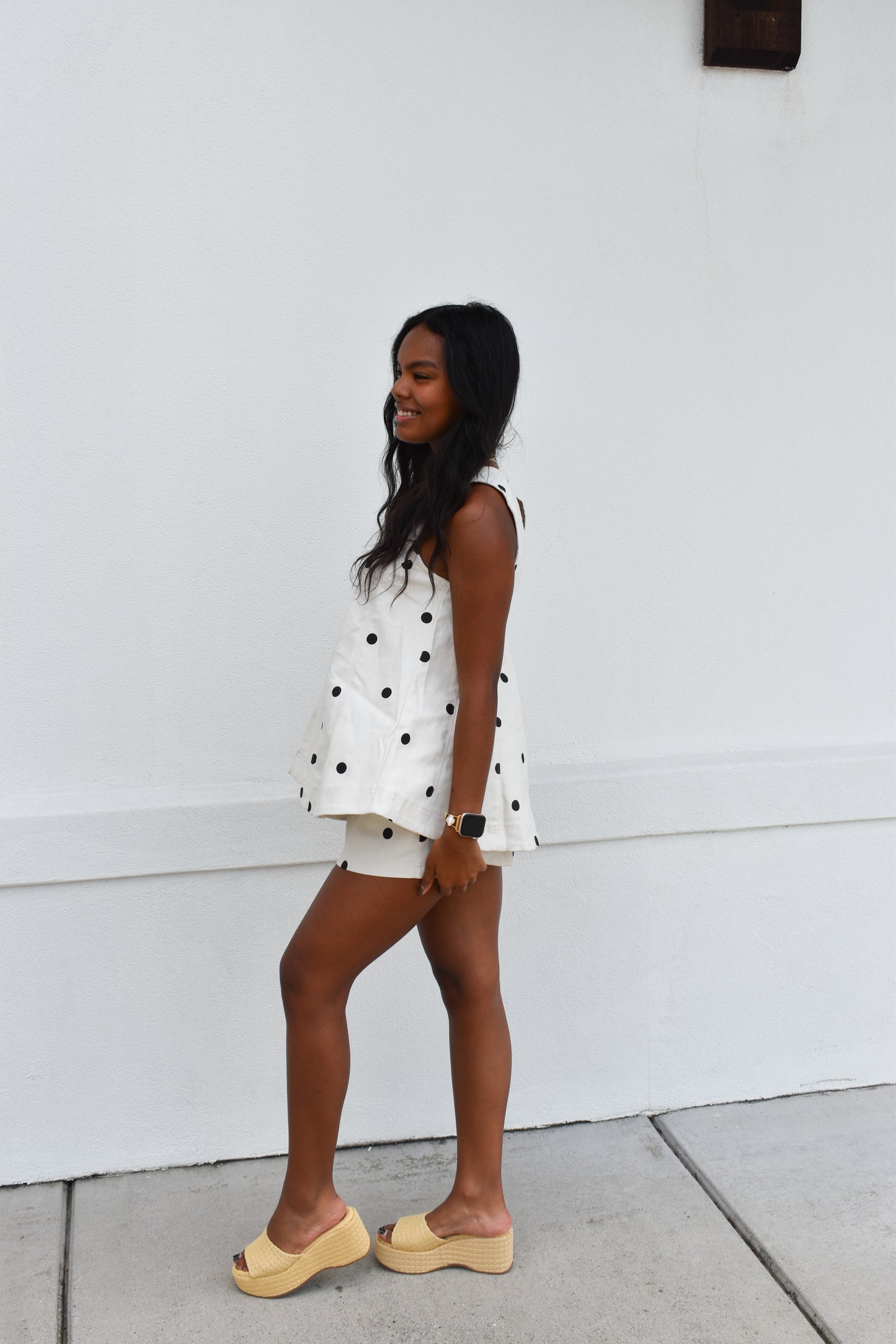 Sally Polka Dot Denim Set