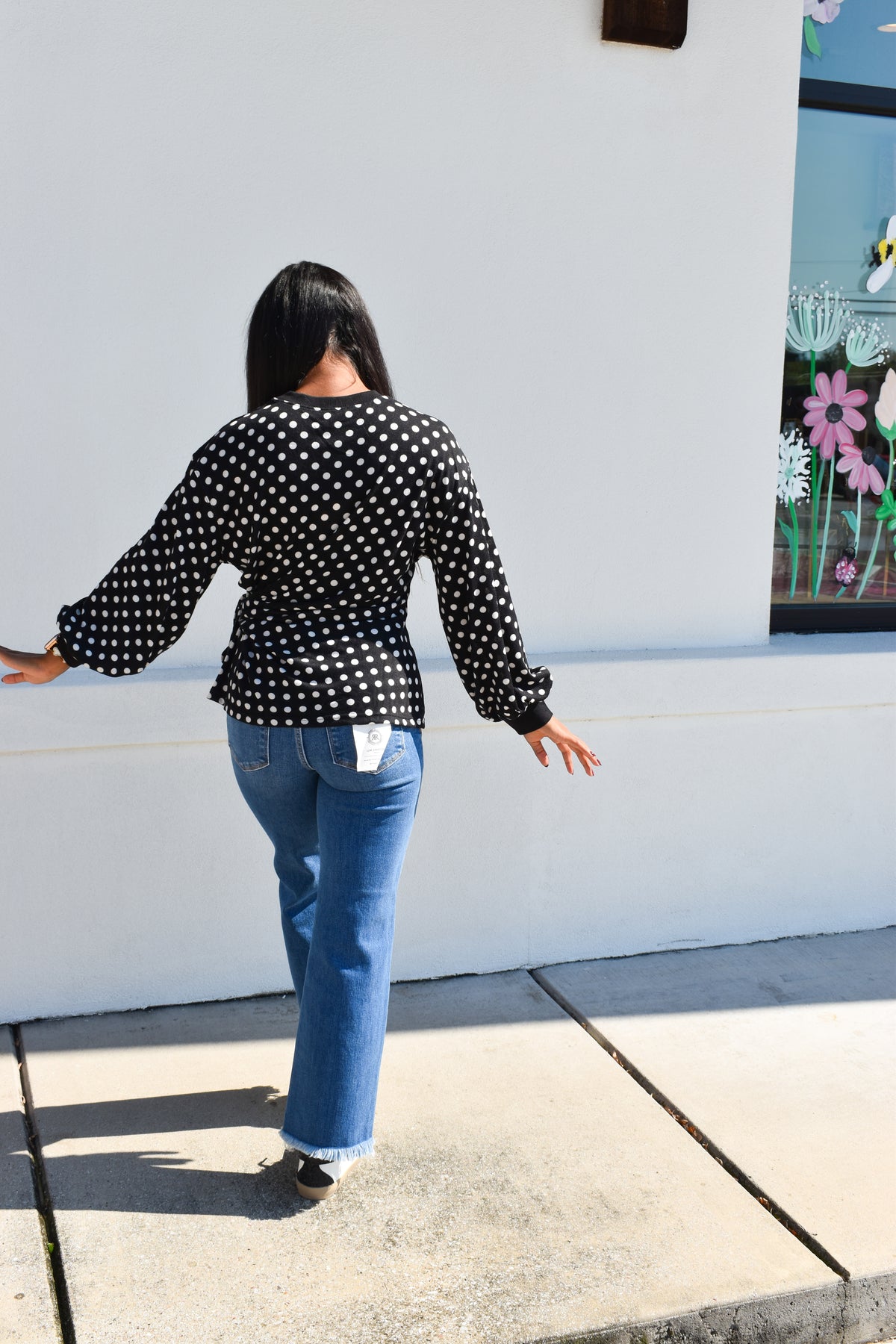 Polka Dot Tie Top