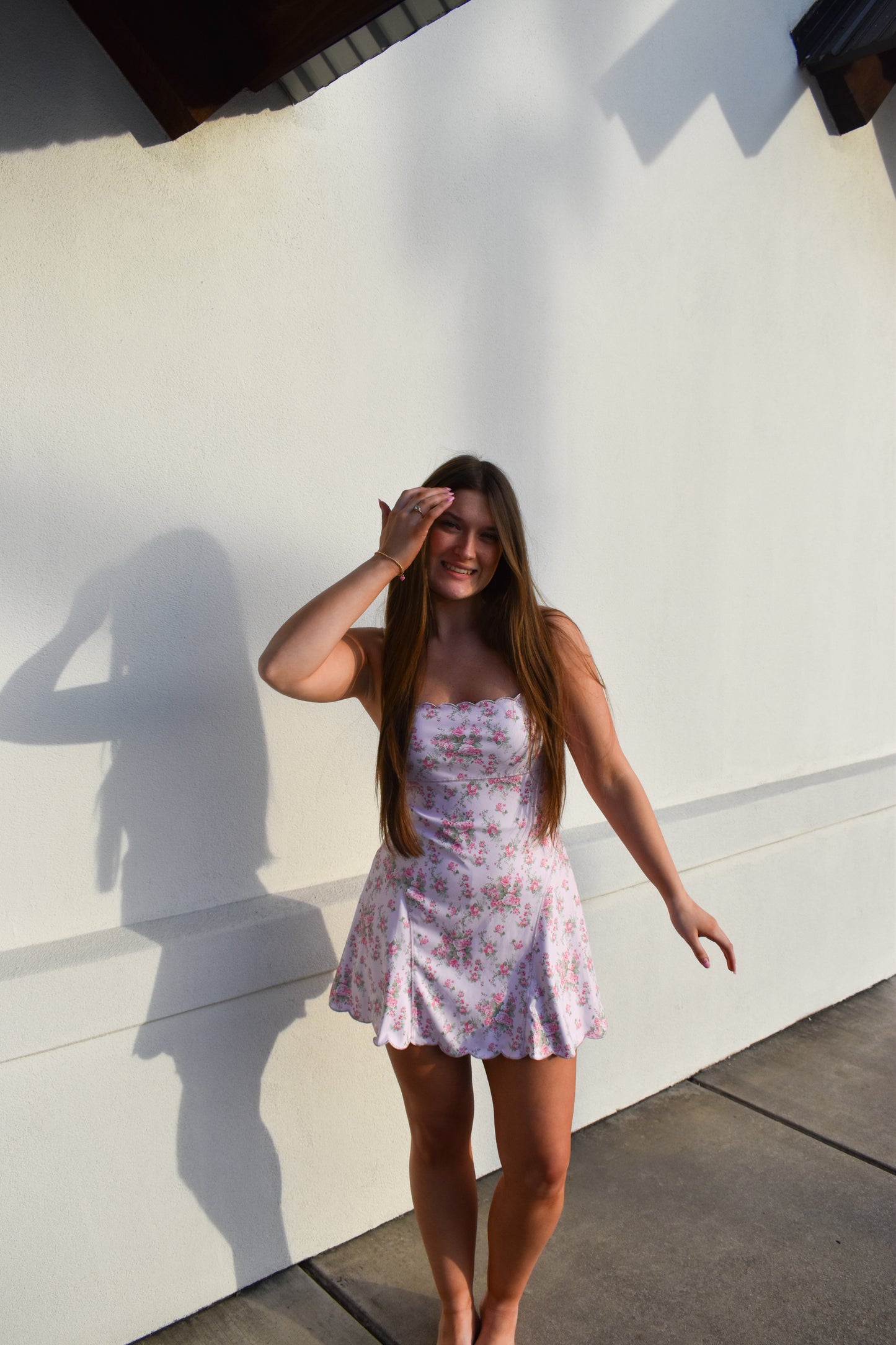 Poppy Scallop Detailed Active Dress