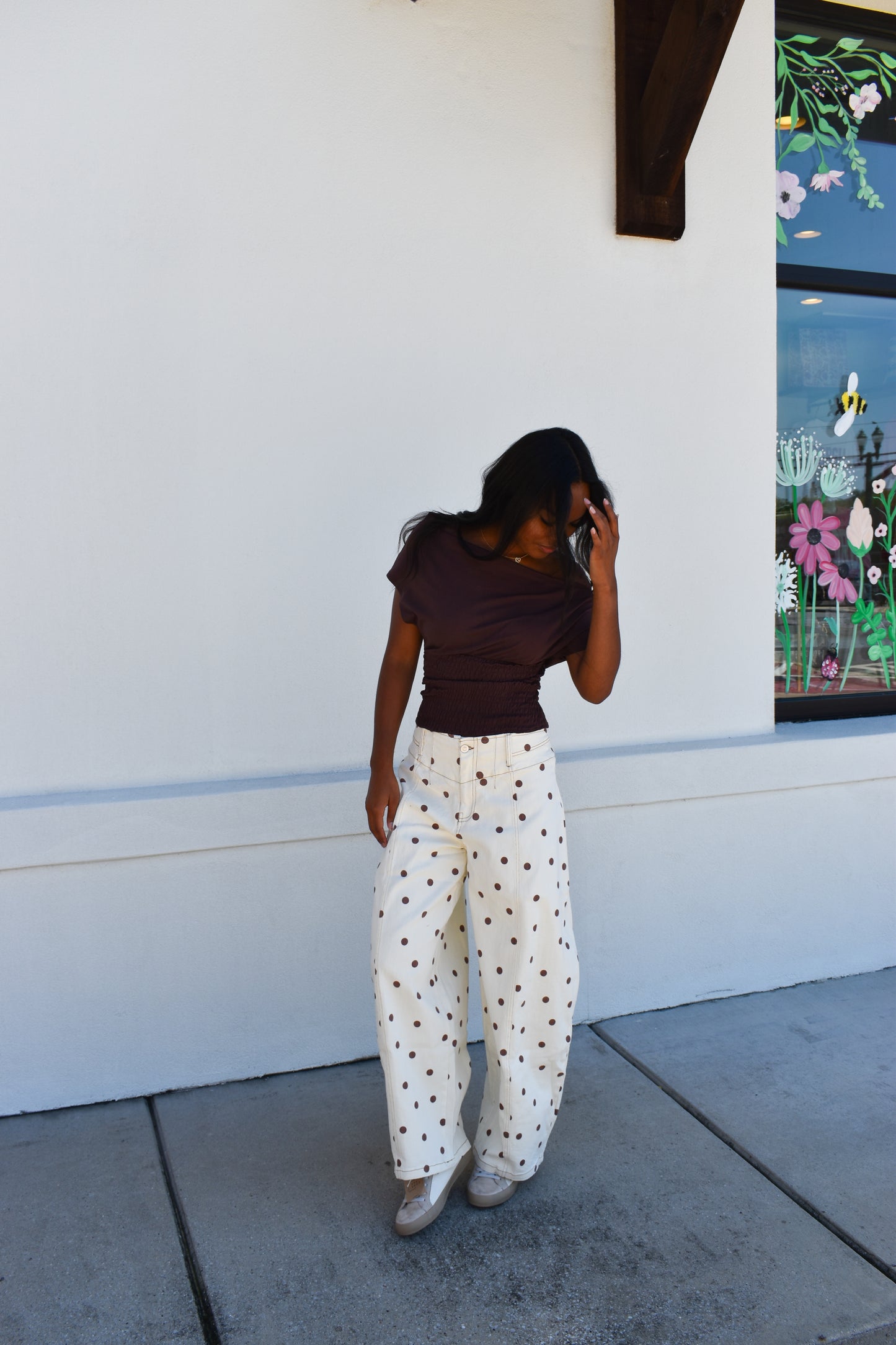 Janey Off Shoulder Smocked Top