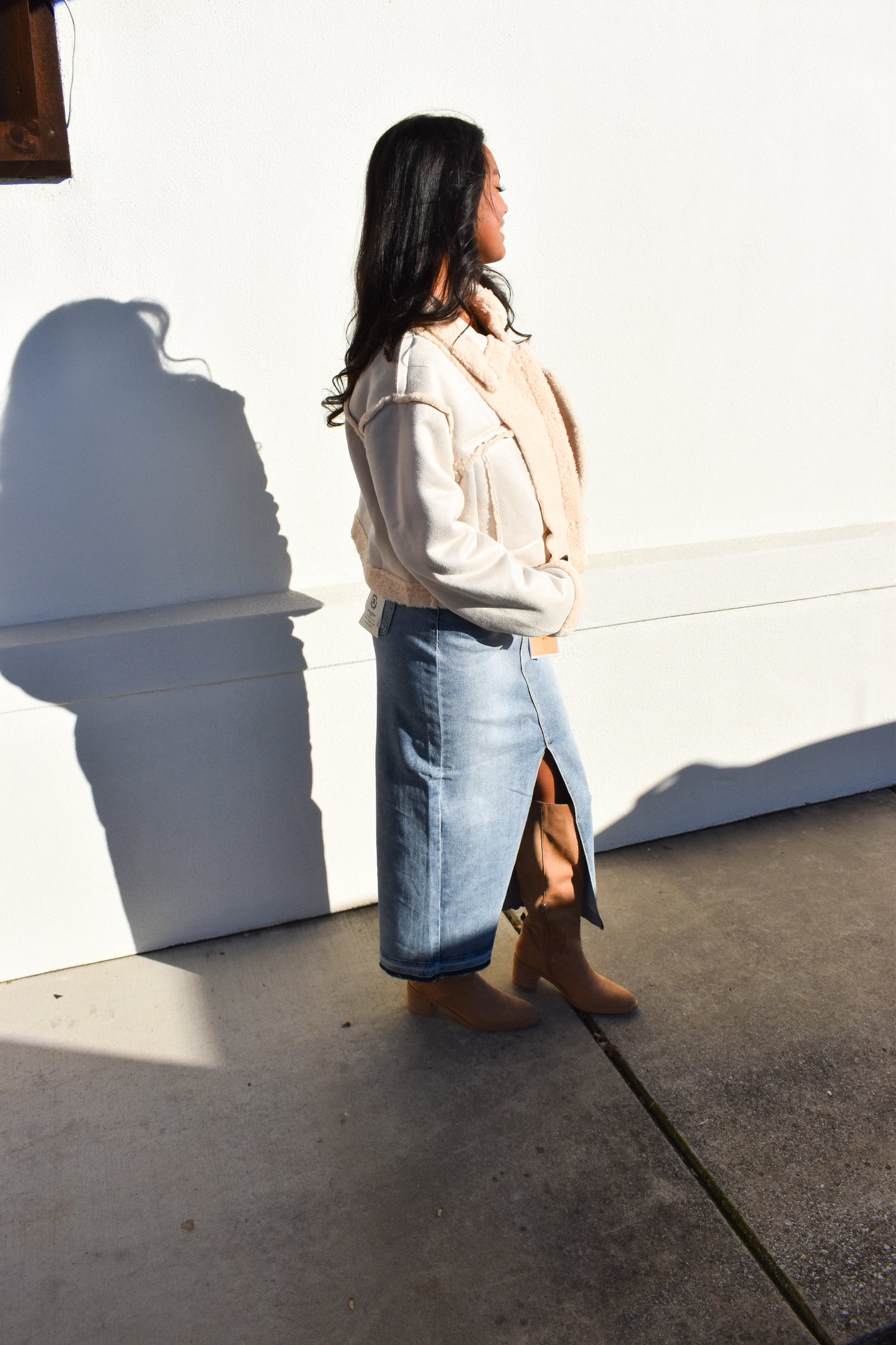 Classic Wool Jacket: Cream