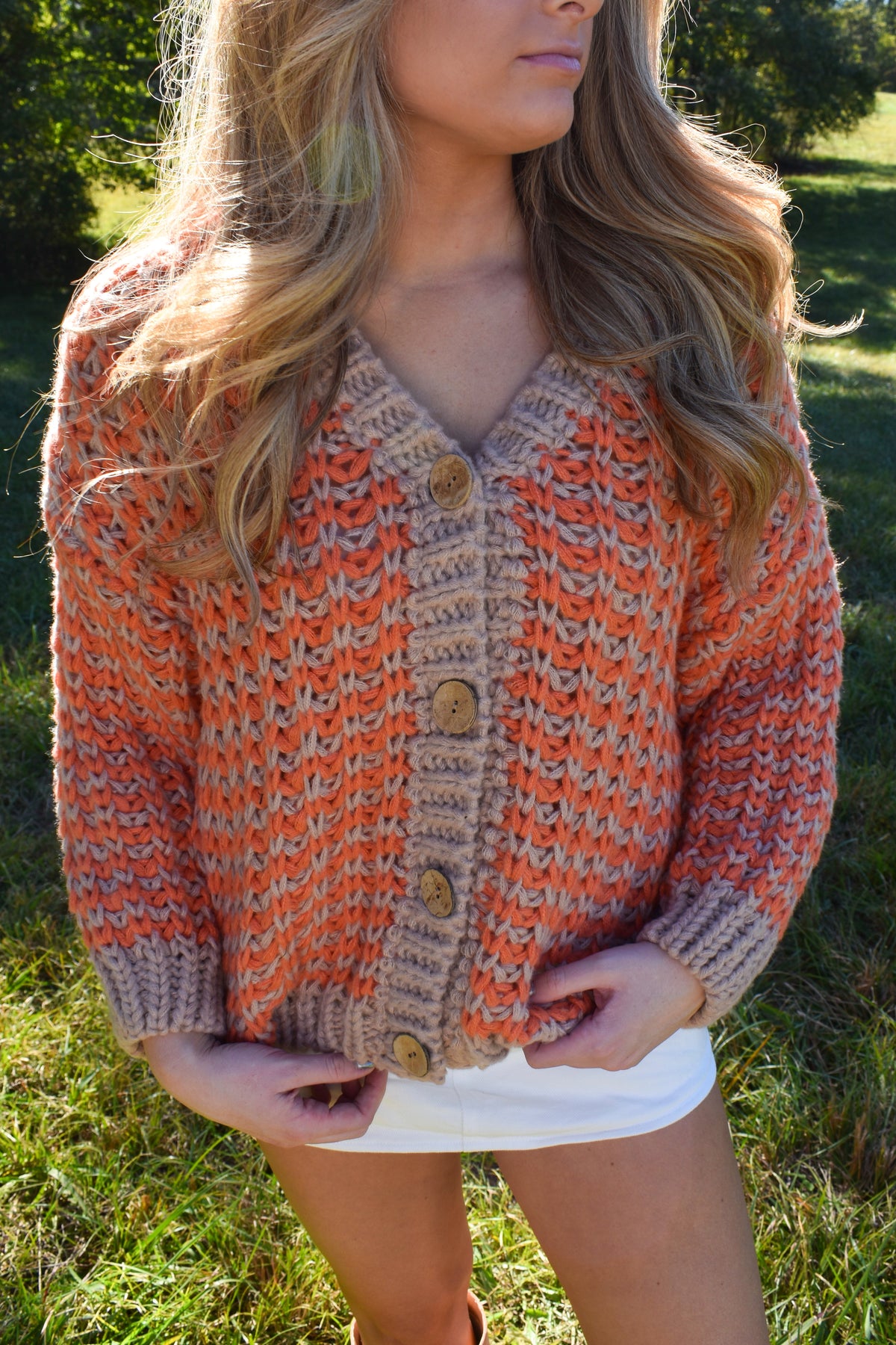 Thanksgiving Harvest Chunky Cardigan