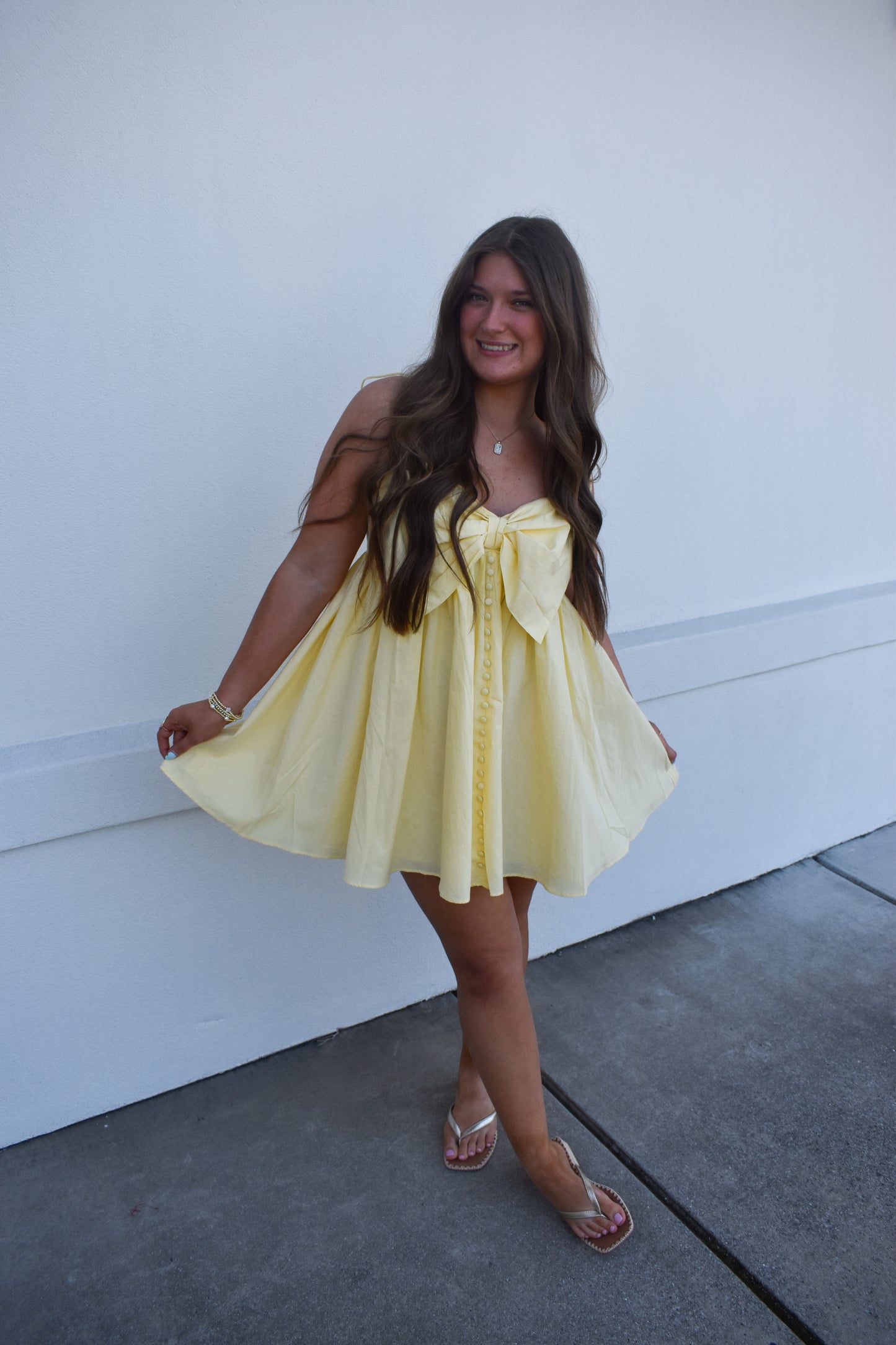Bow Baby Doll Dress