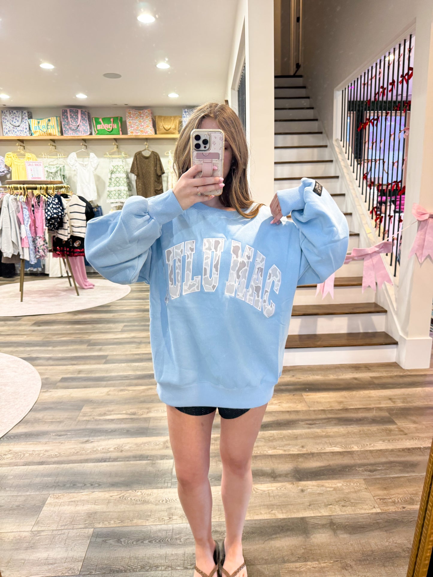 Lulu Mac Light Camo: Light Blue