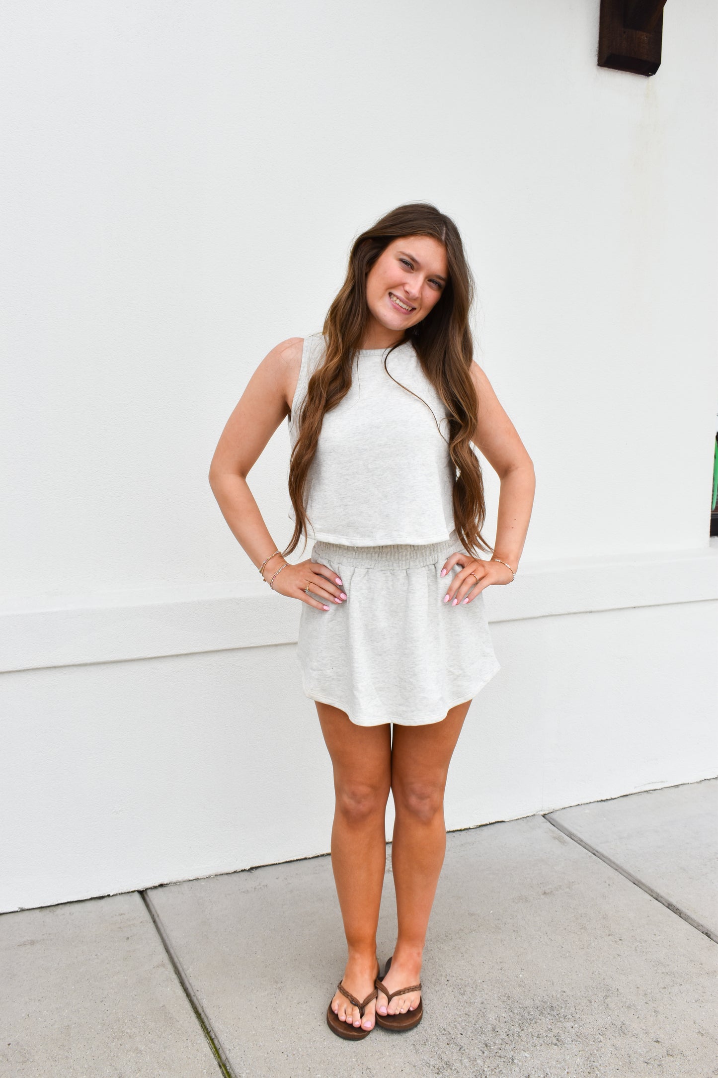 Kailee Terry Knit Skort Set