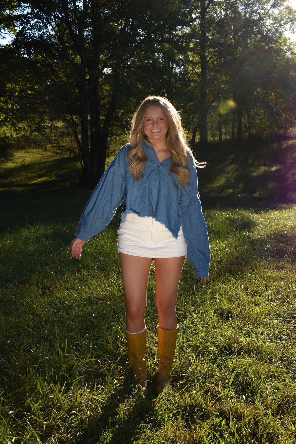 The Bluebell Denim Top