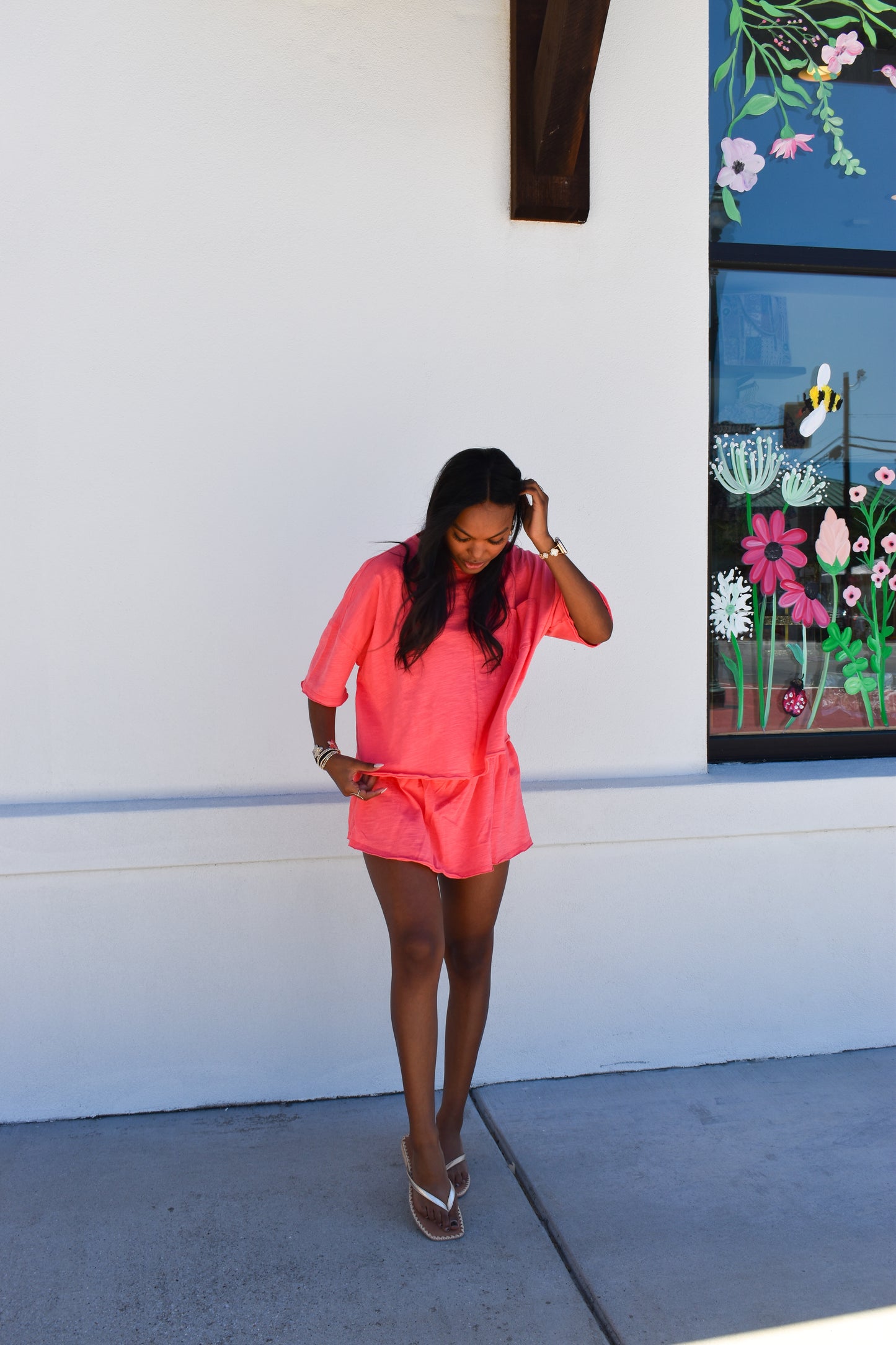 Cotton Cut Edge Detailed Skort