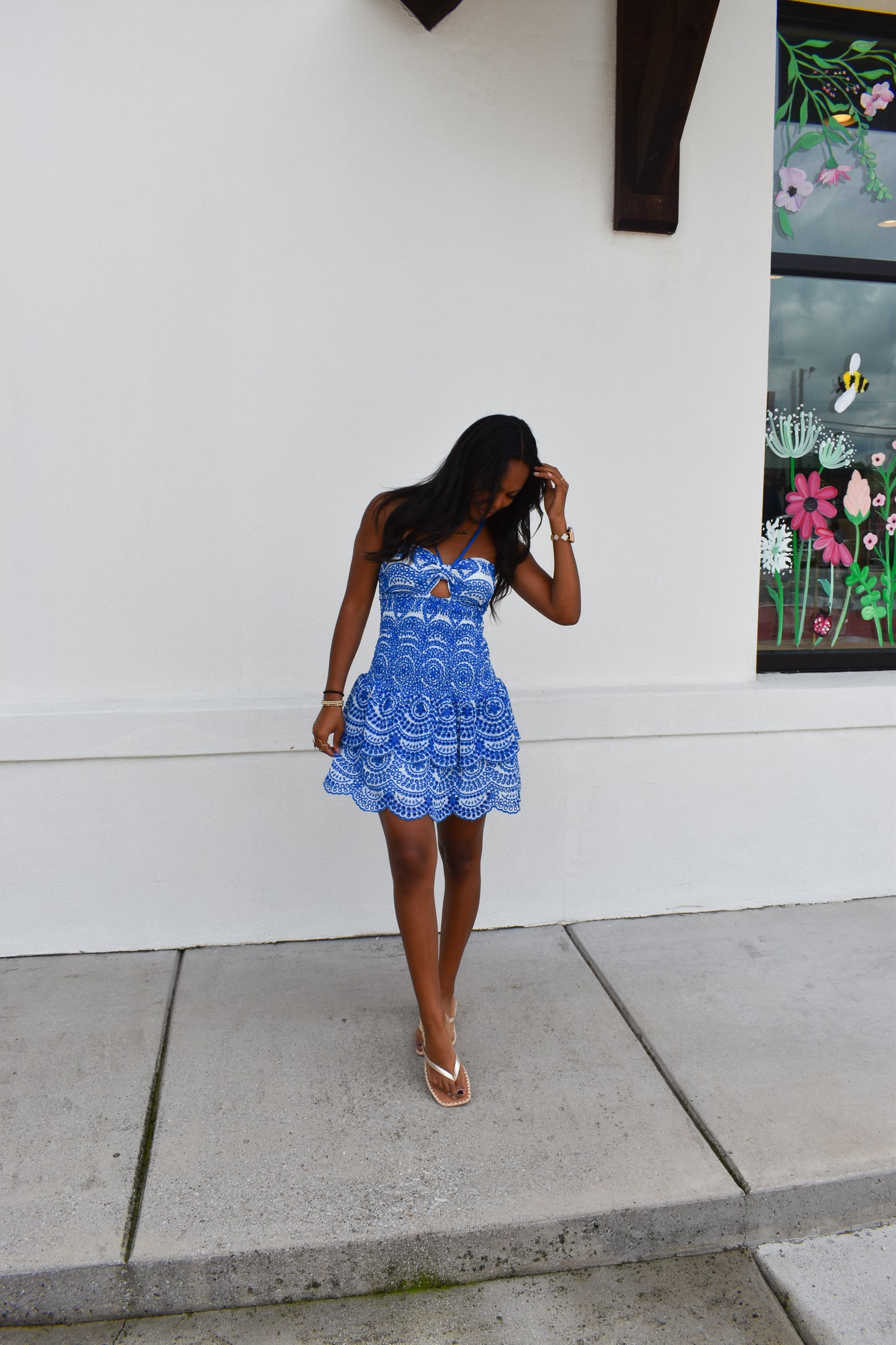 Savannah Smocked Ruffle Mini Dress