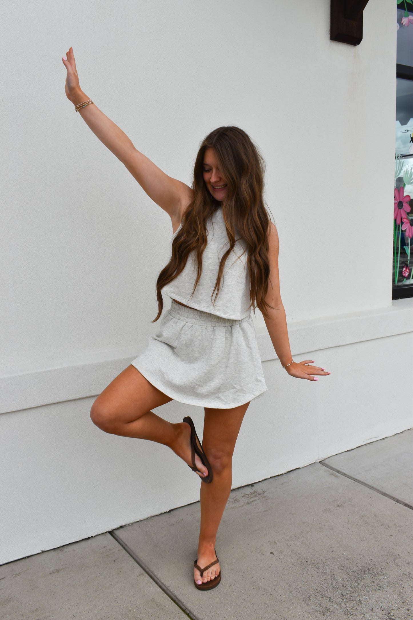 Kailee Terry Knit Skort Set