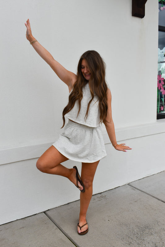 Kailee Terry Knit Skort Set