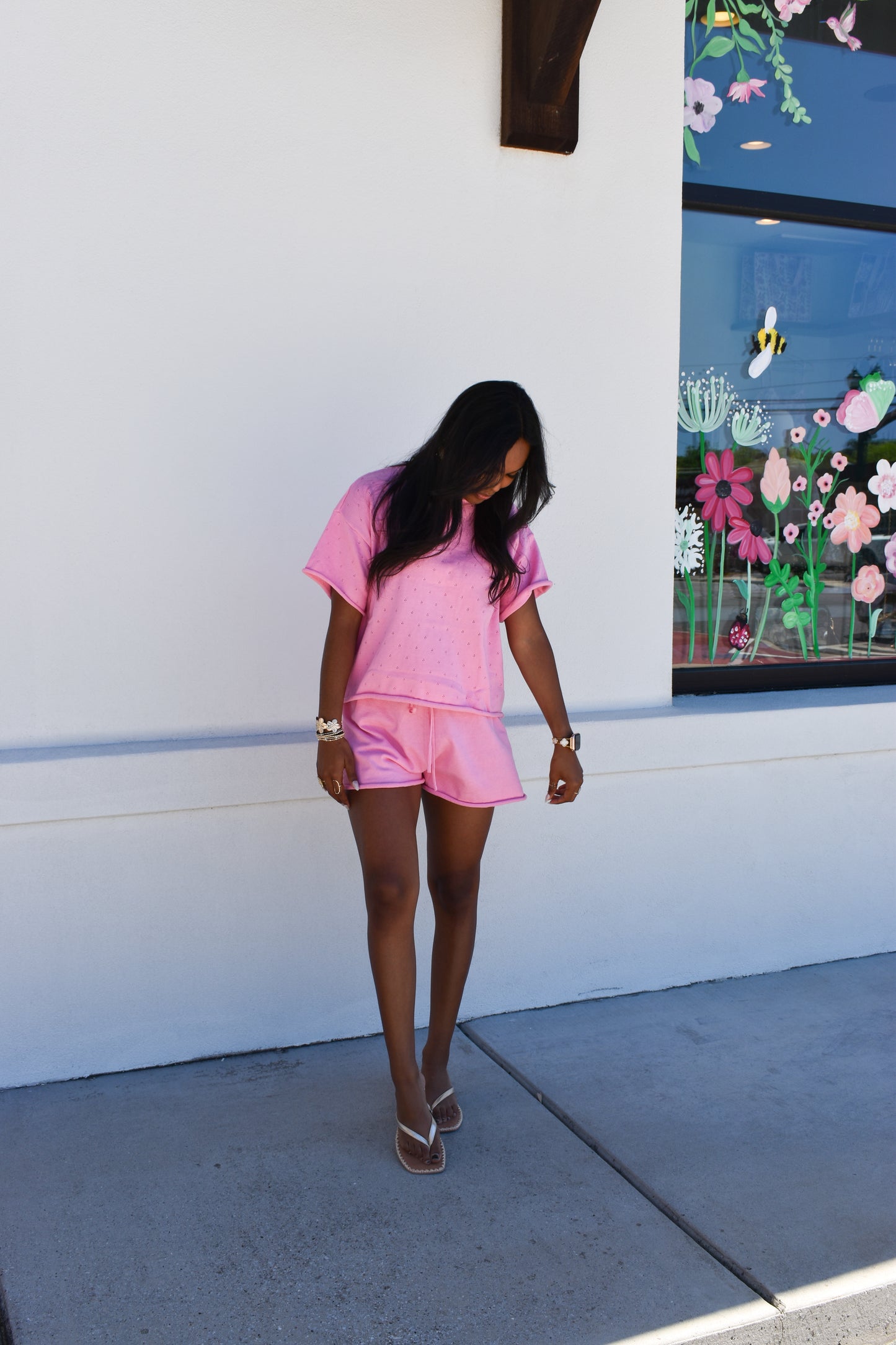 Pink Pointelle Set