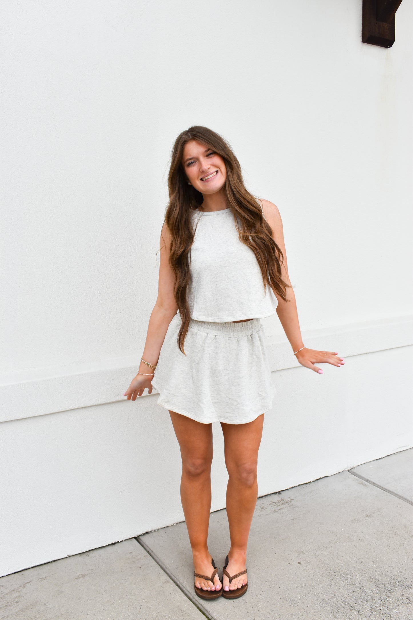 Kailee Terry Knit Skort Set