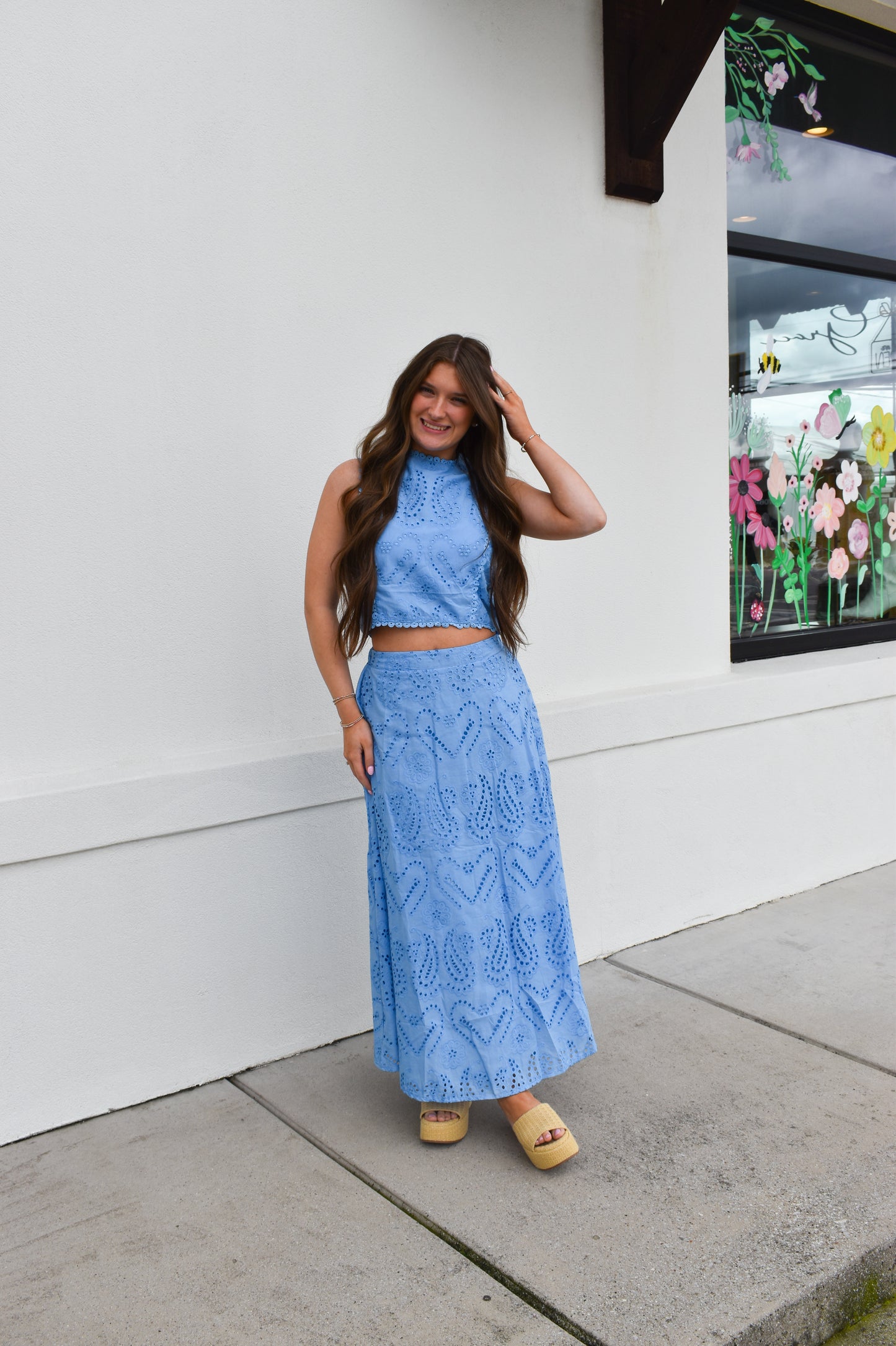 Blue Skies Eyelet Set
