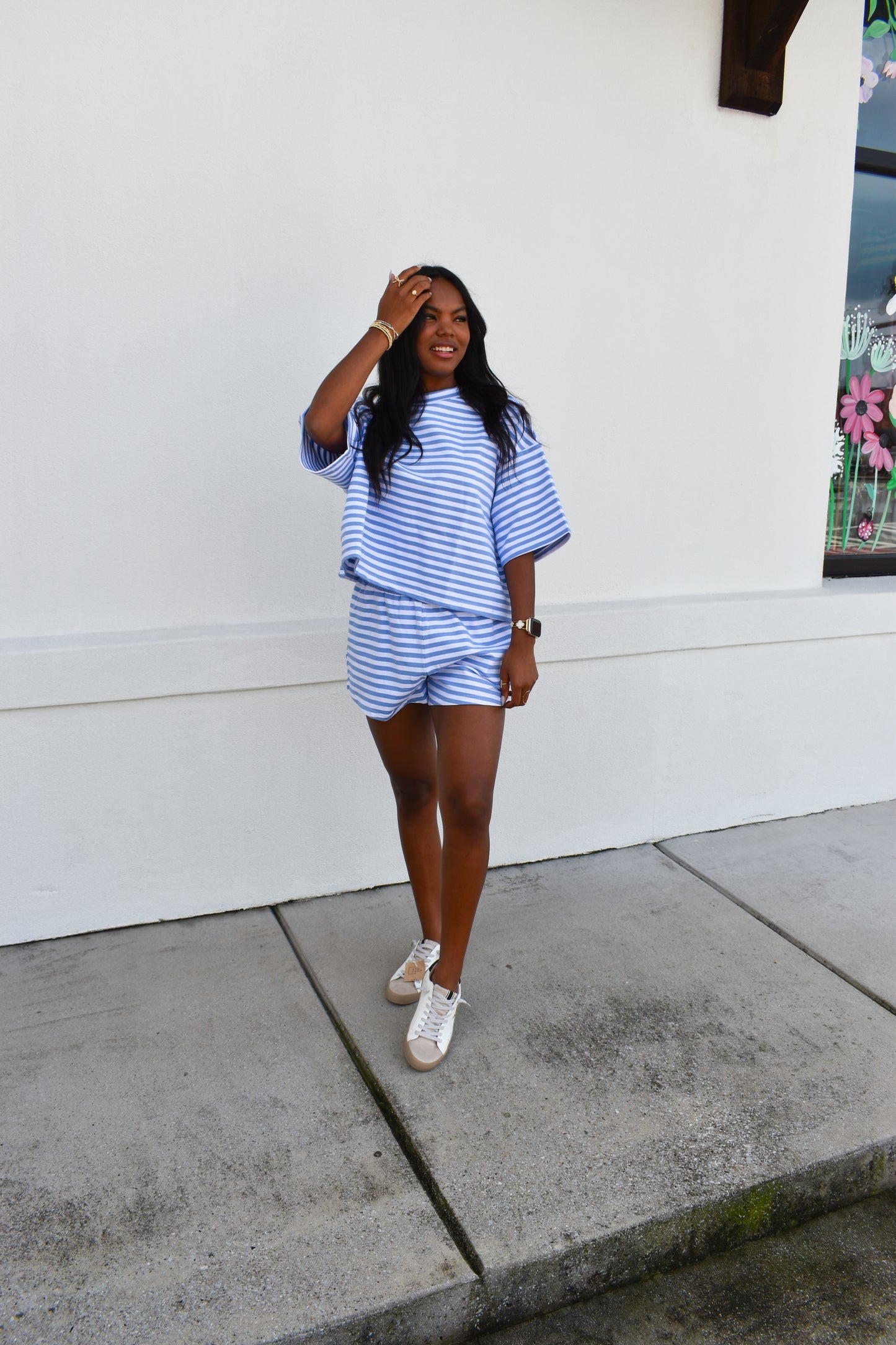 Striped Oversized Boxy Tee