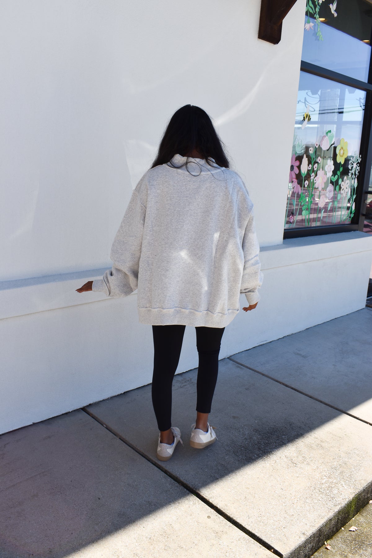 Embroidered "PRAY" Polka Dot Mockneck