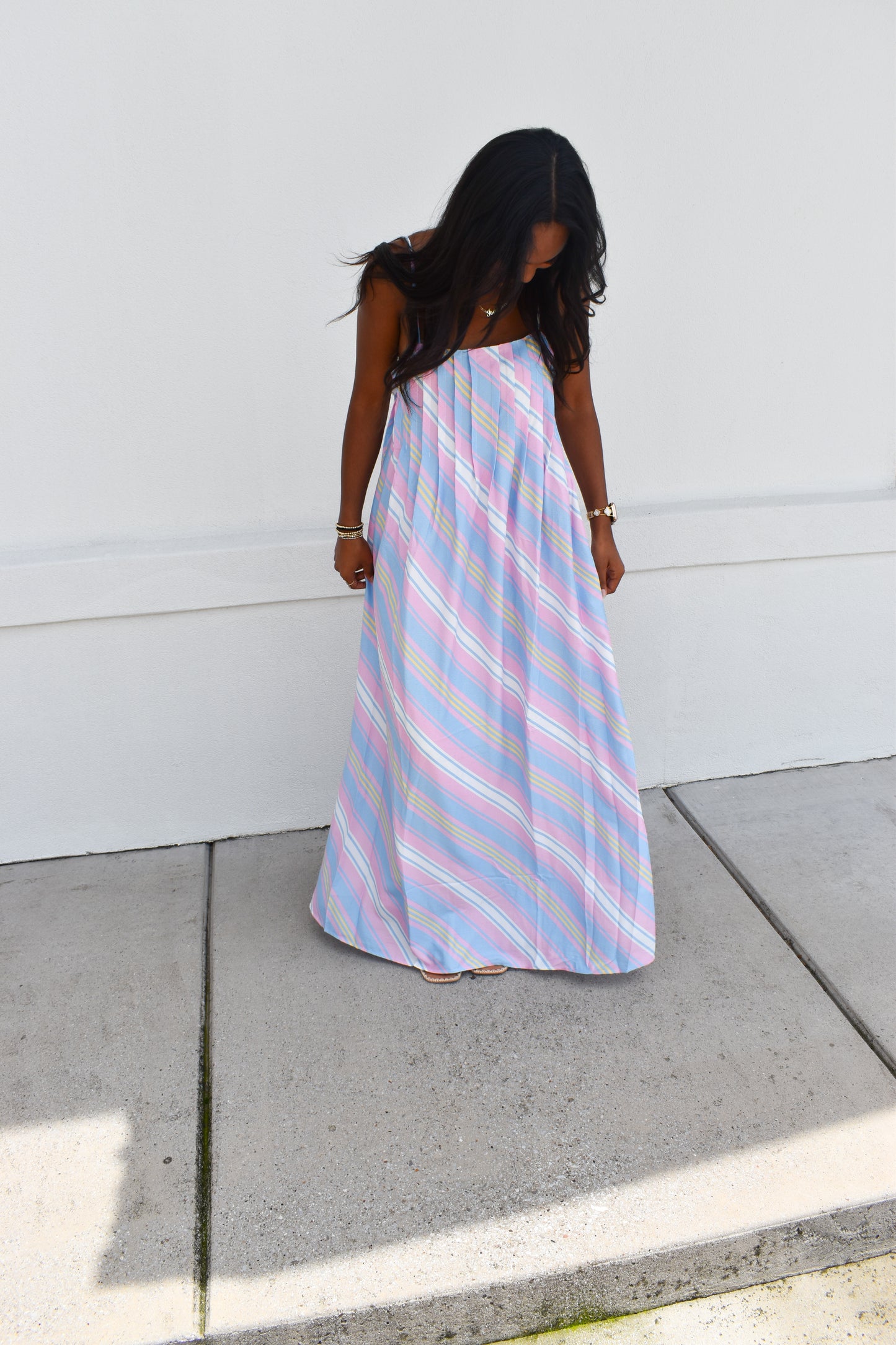 Seaside Stripe Maxi Dress