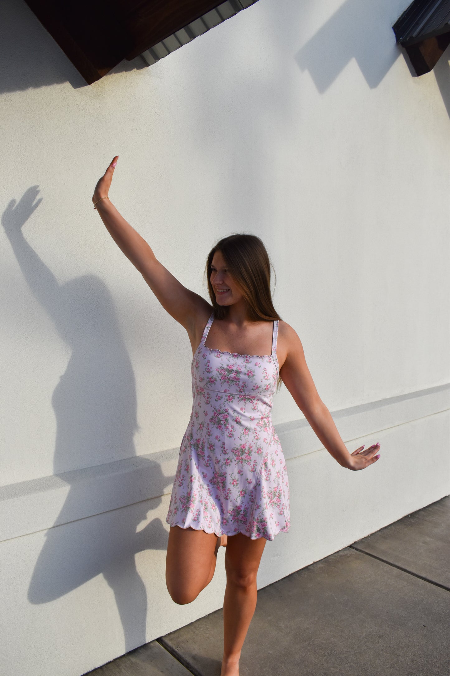 Poppy Scallop Detailed Active Dress