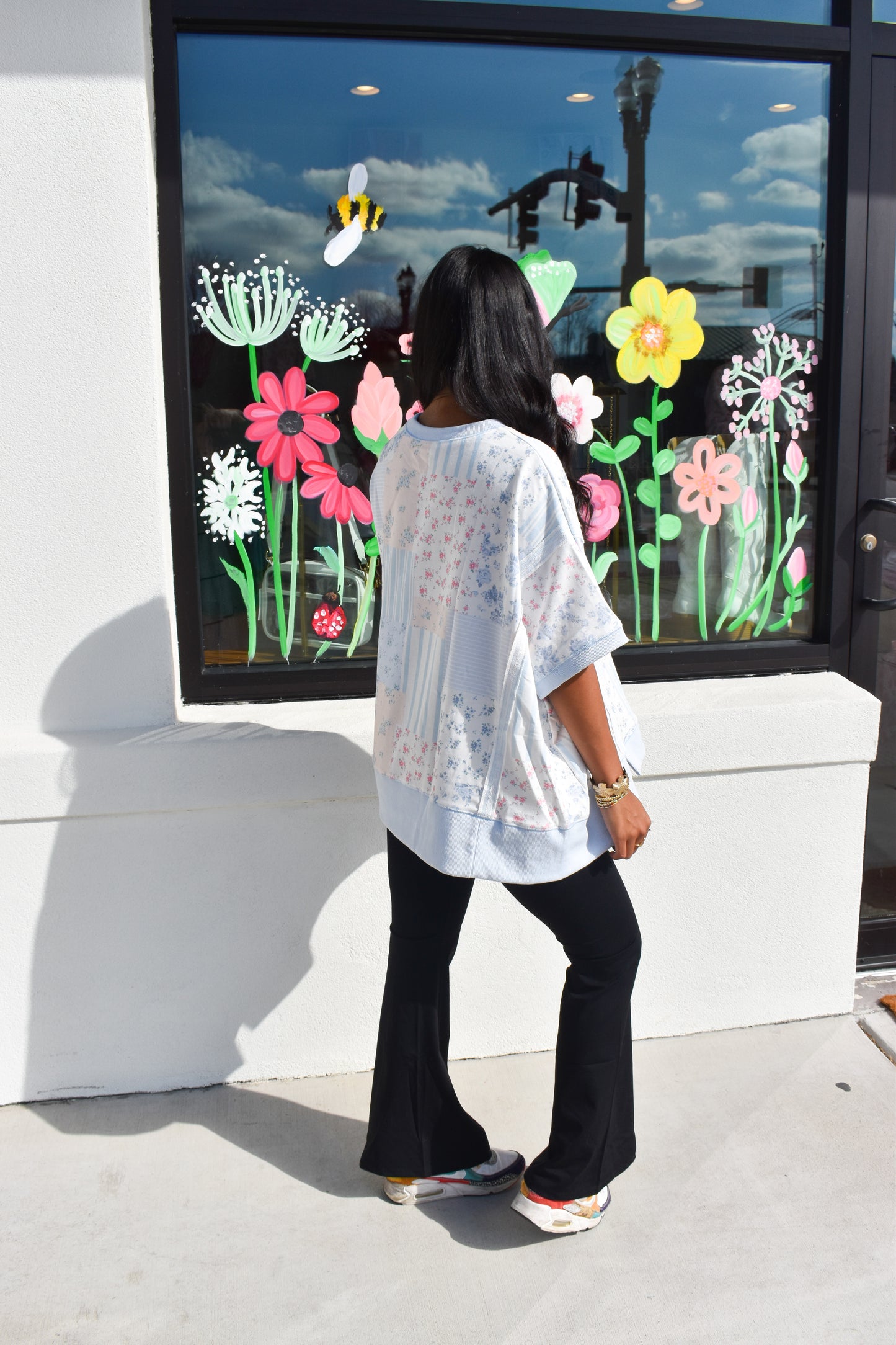 Lizzie Floral Patchwork Top