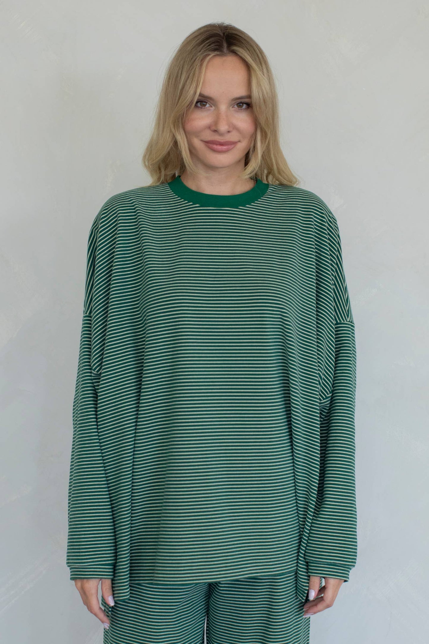 Levi Green Stripe Top