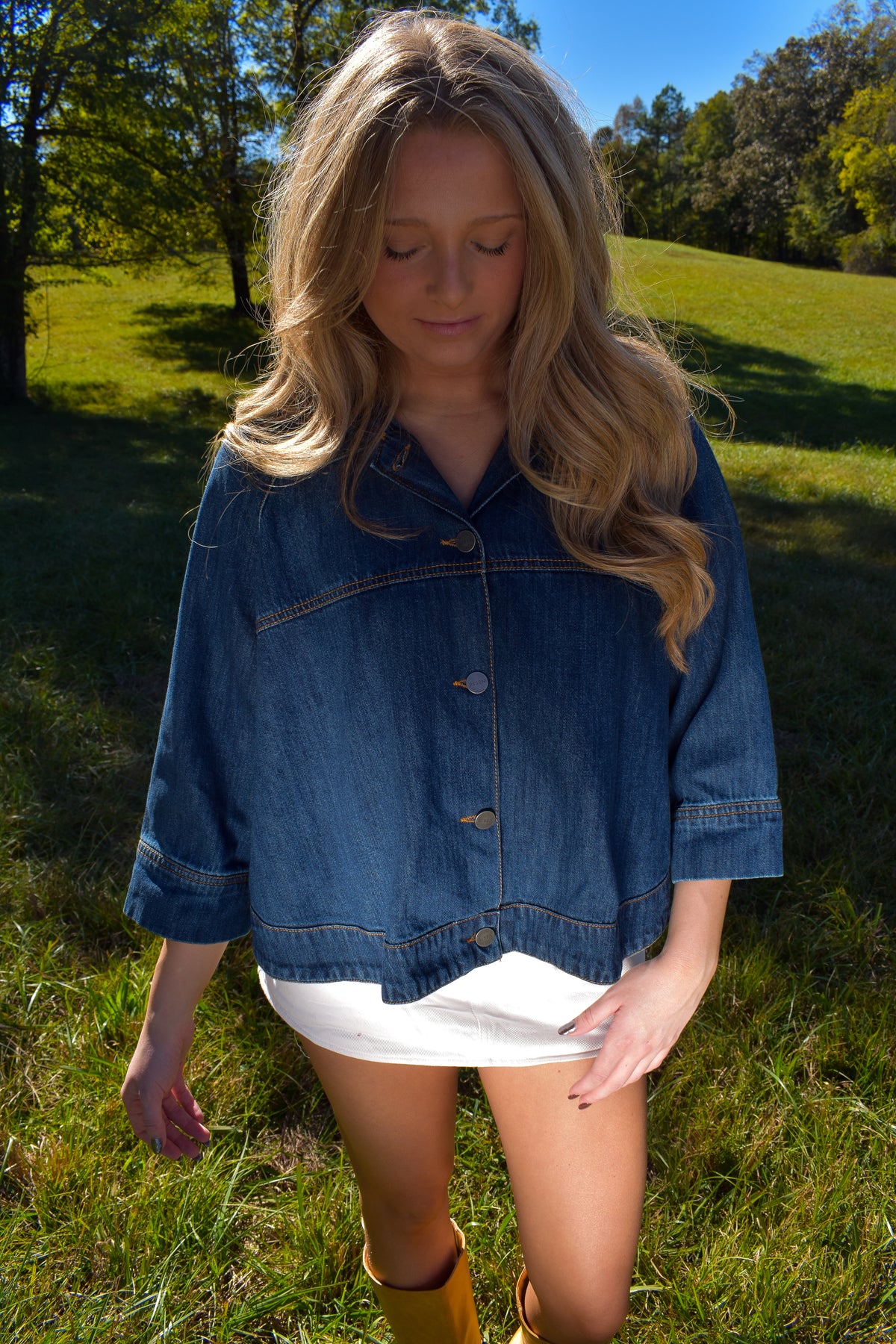 Risen Cropped Cape Jacket