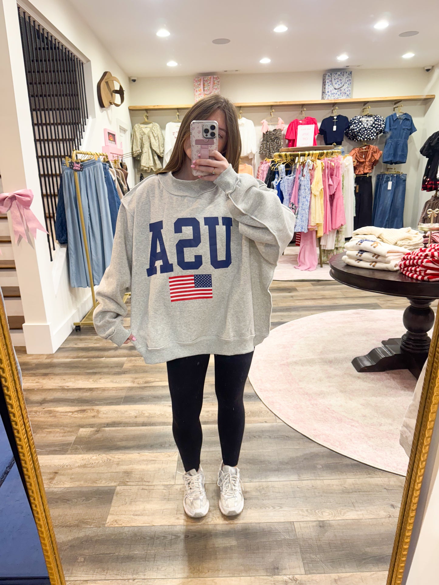 USA/America Reversible Mockneck
