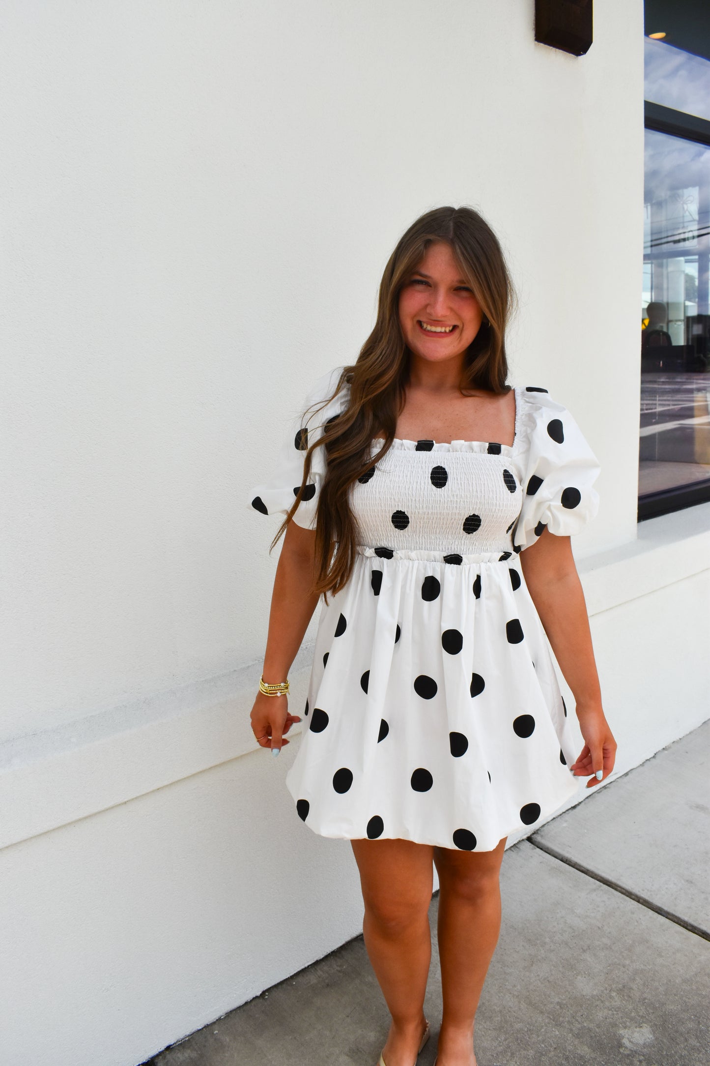 Polkadot Mini Bubble Dress