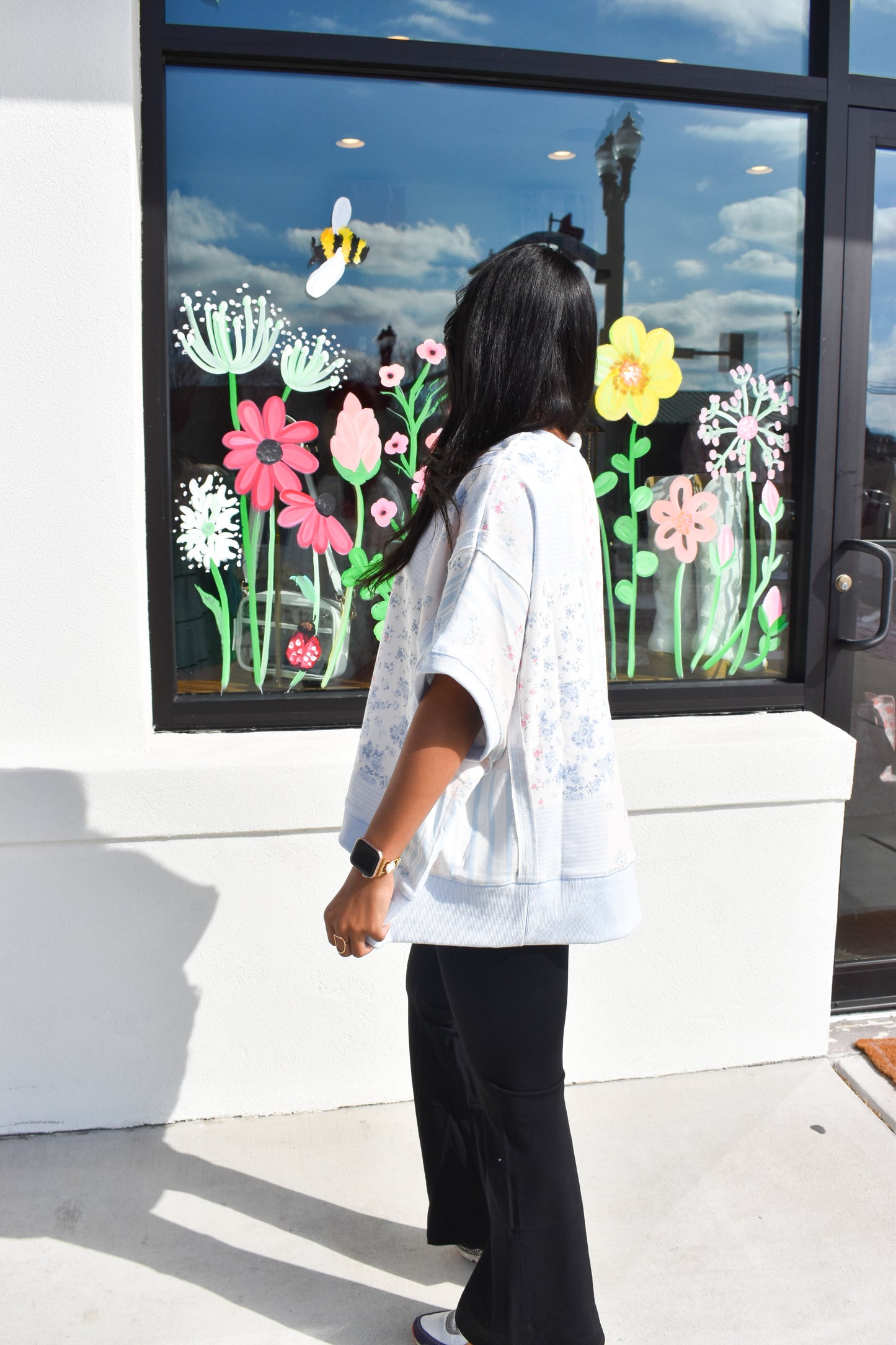 Lizzie Floral Patchwork Top