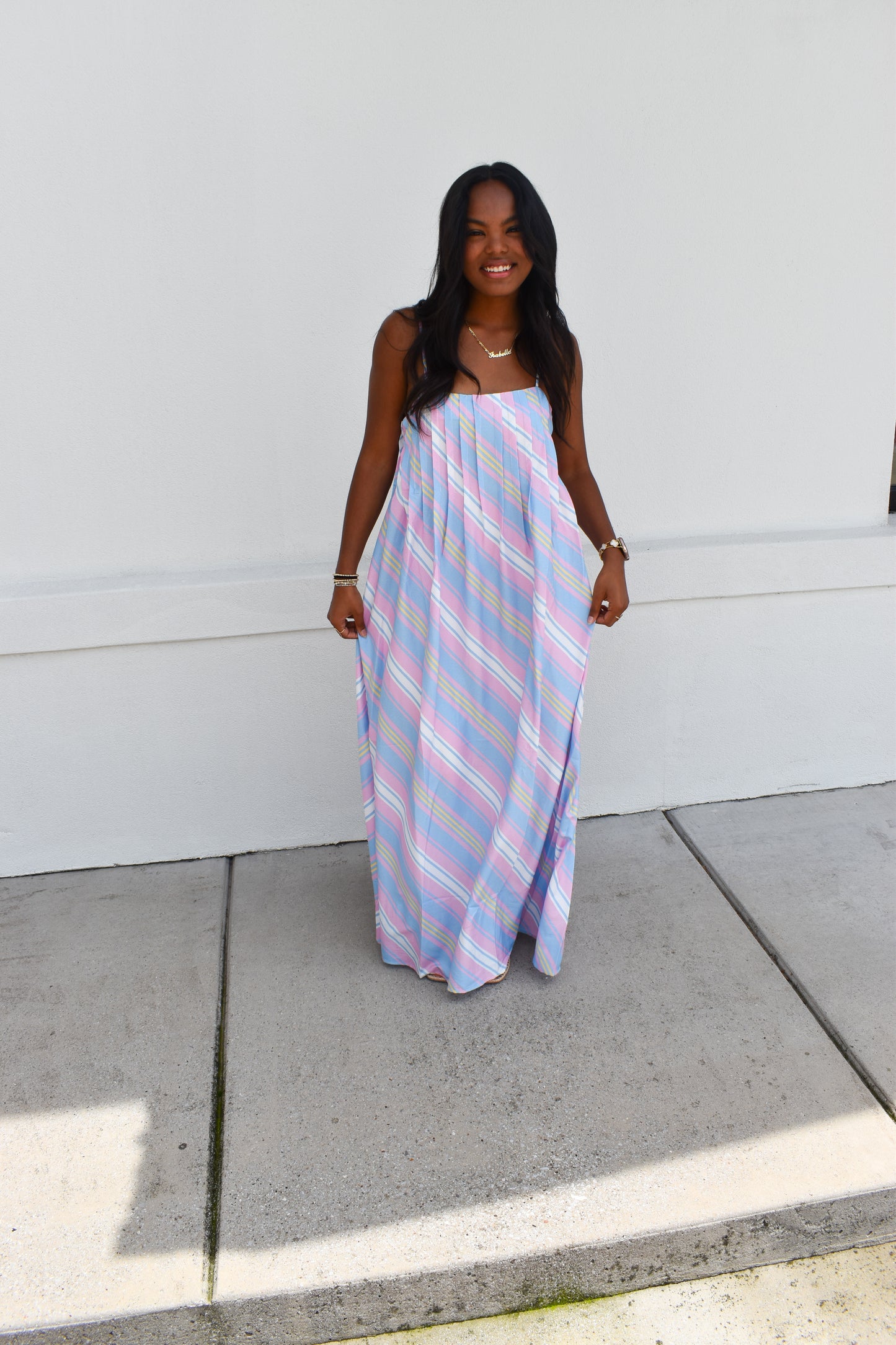 Seaside Stripe Maxi Dress