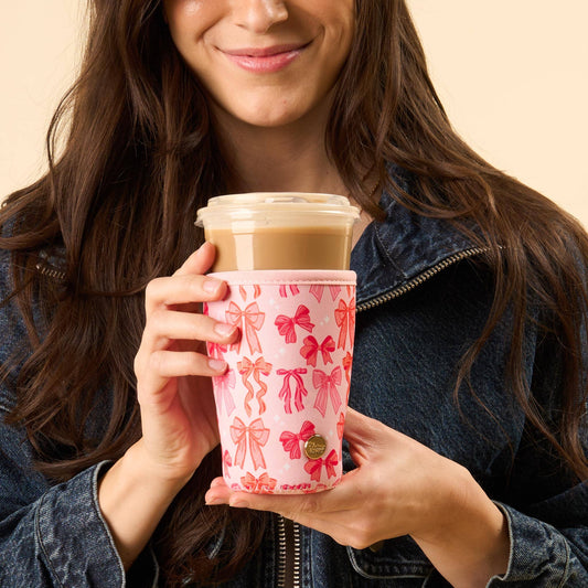 Sip Savvy Drink Sleeve: Blushing Bows Large