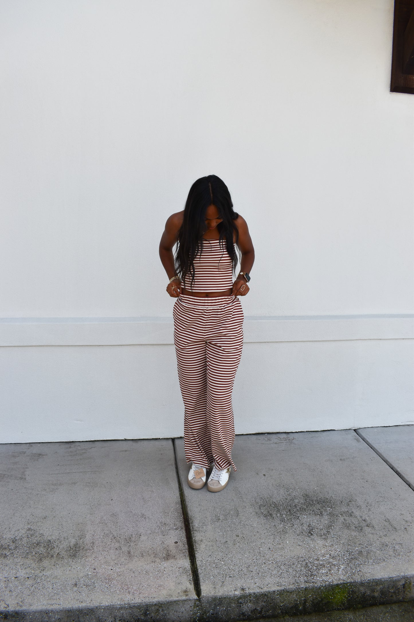 Striped Tube Top Set