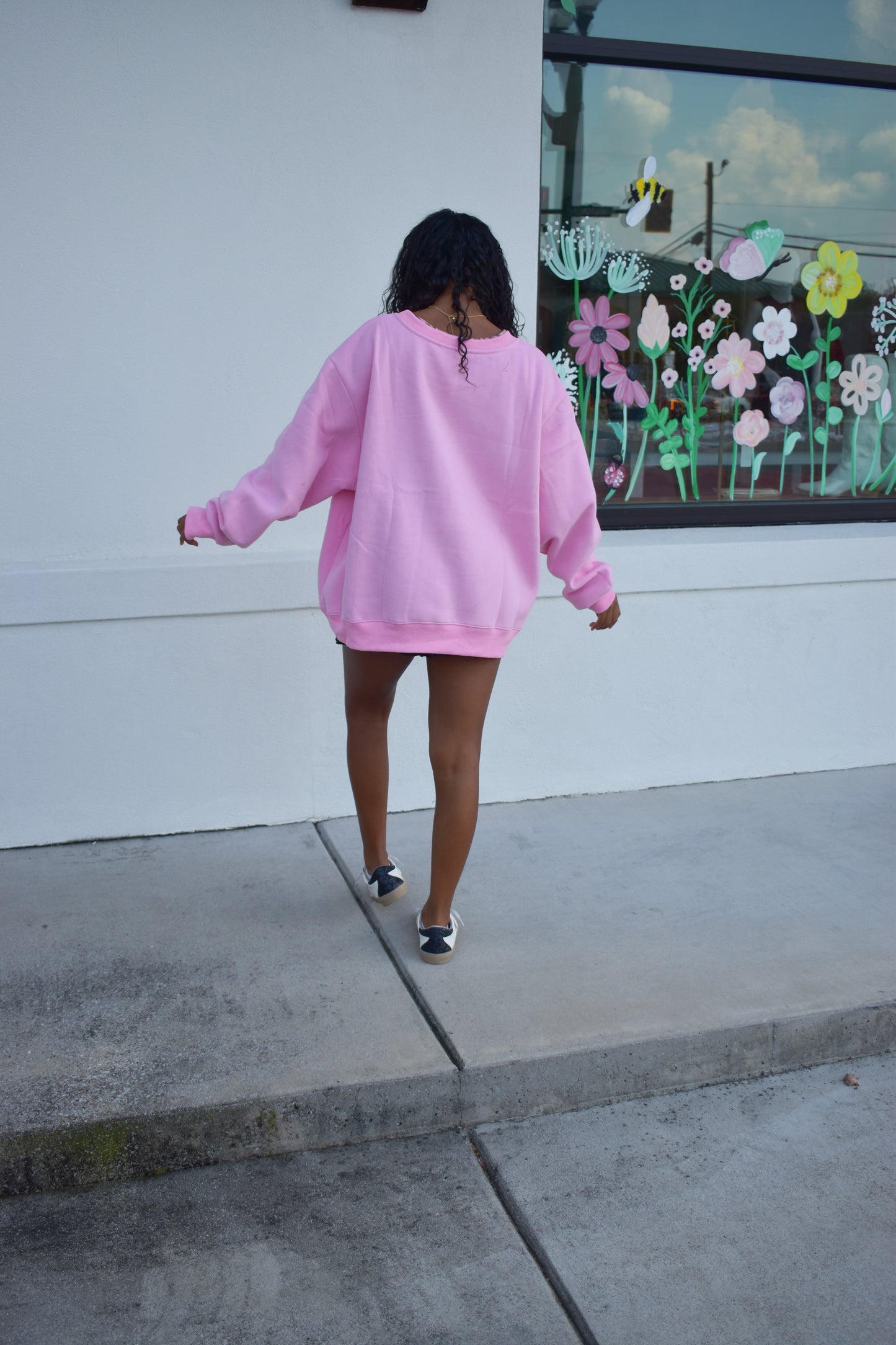 "Blessed" Plaid Collar Mockneck