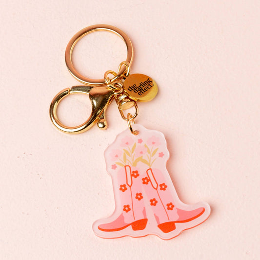 Acrylic Keychain: Cowgirl Boots