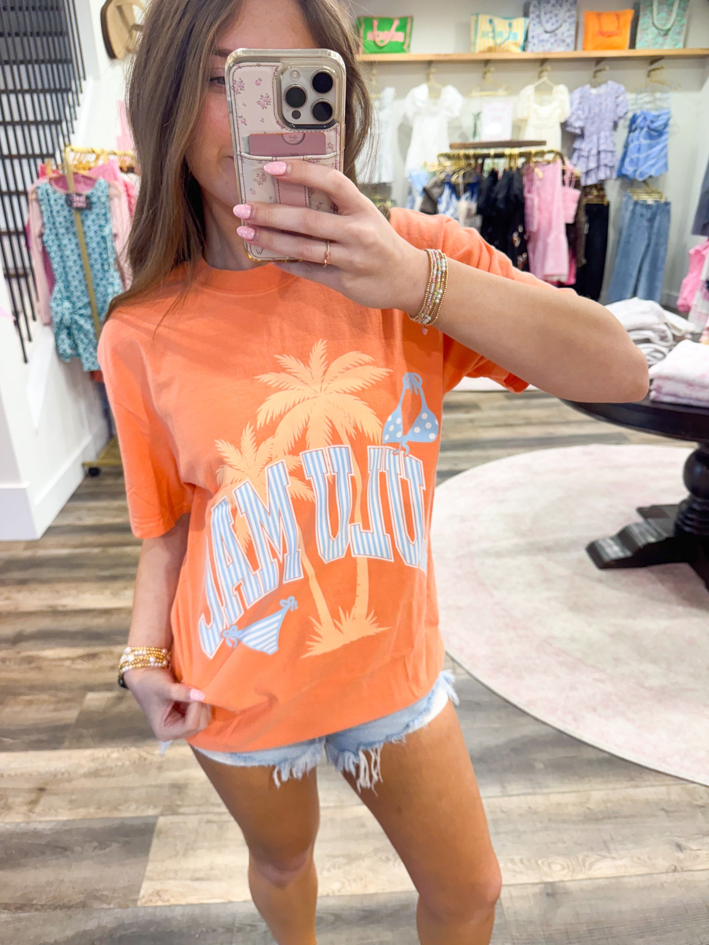 Lulu Mac Bikini Adult Melon Comfort Colors Tee