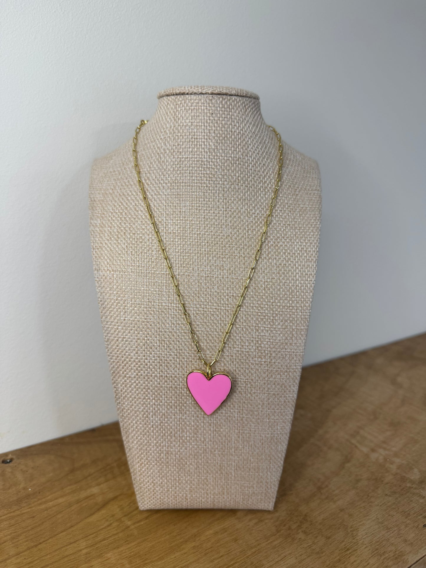 Pink Heart Necklace