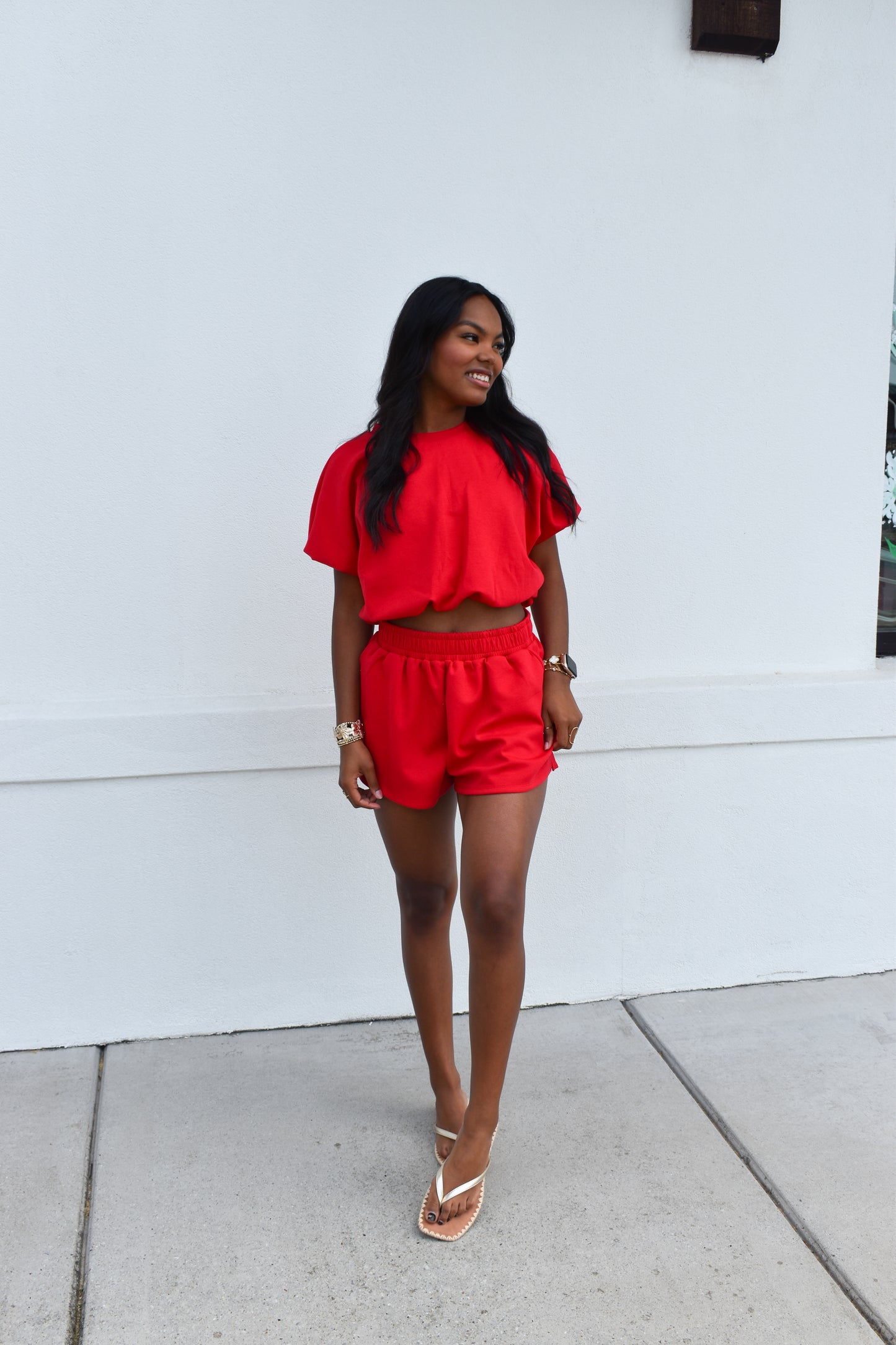 Scuba Bubble Top: Red