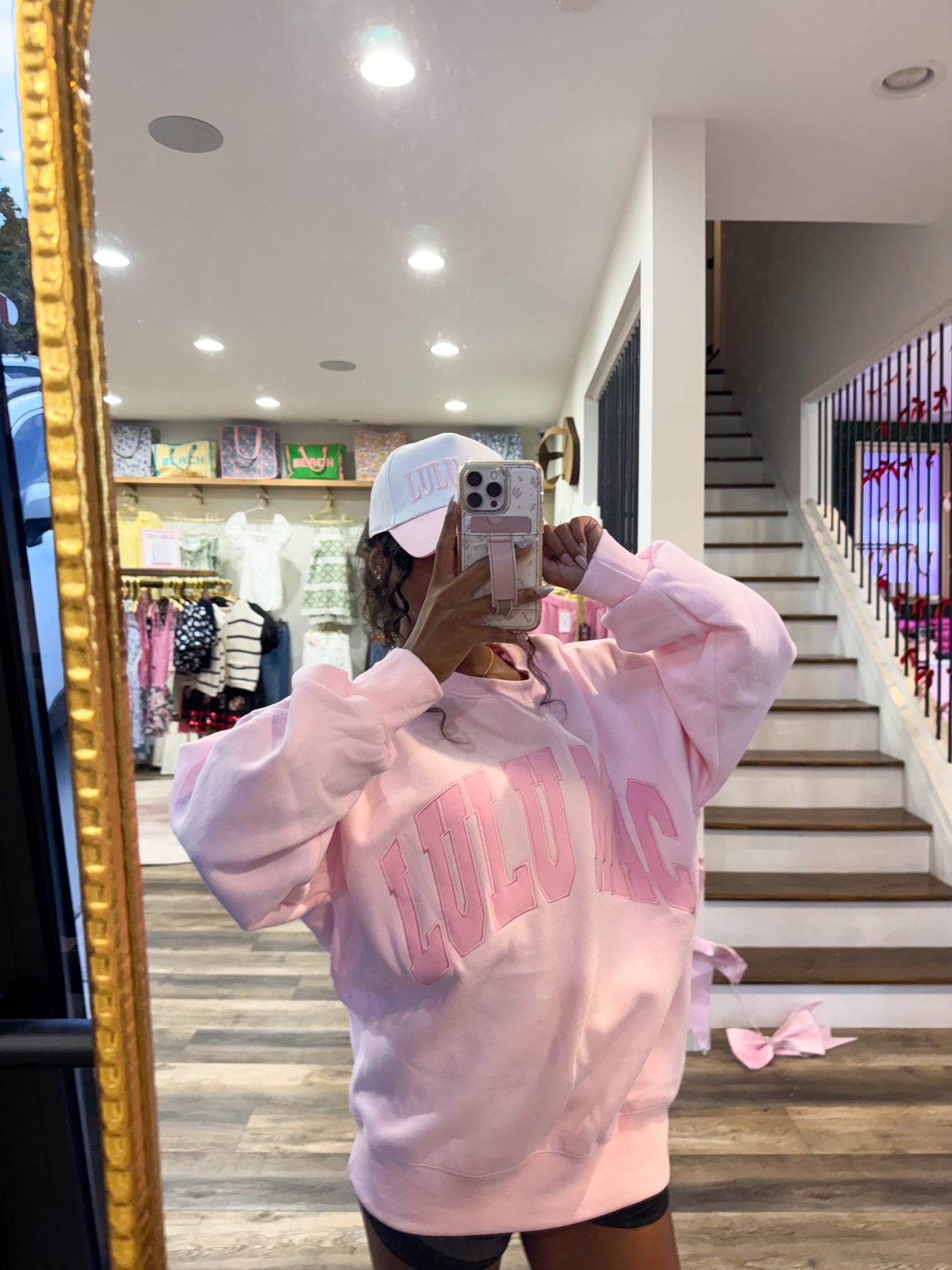 Lulu Mac Monochrome Sweatshirt: Pink