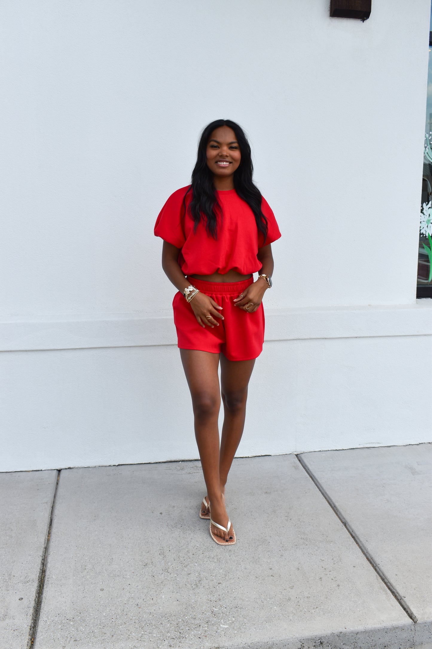 Scuba Bubble Top: Red