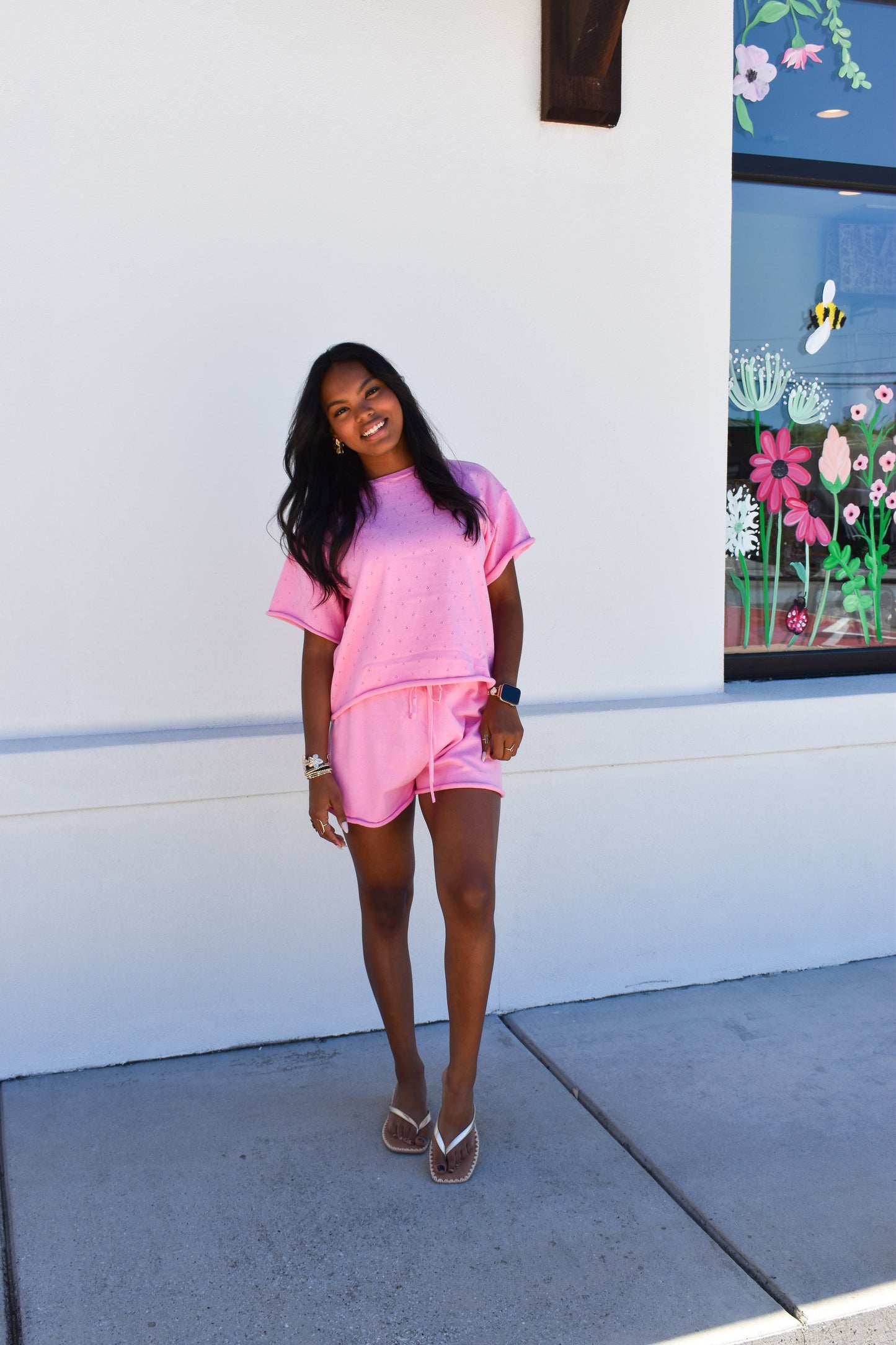 Pink Pointelle Set