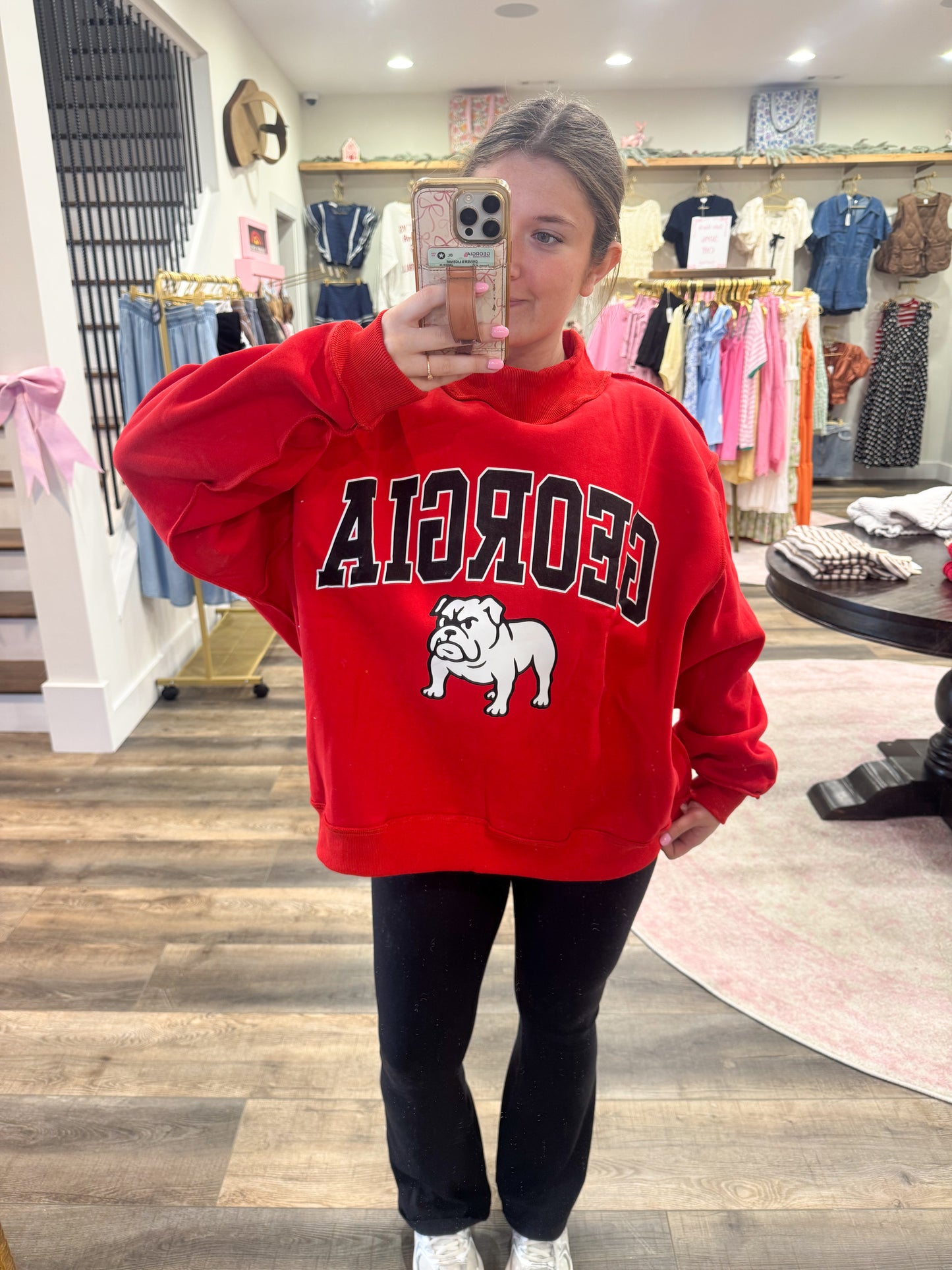 GEORGIA Reversible Mascot Mockneck