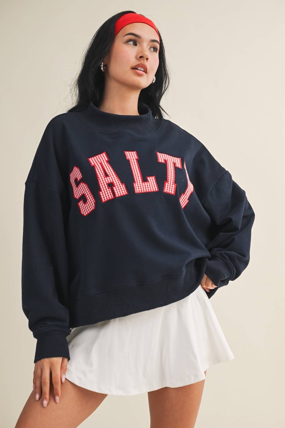 Salty Mock Neck Sweatshirt