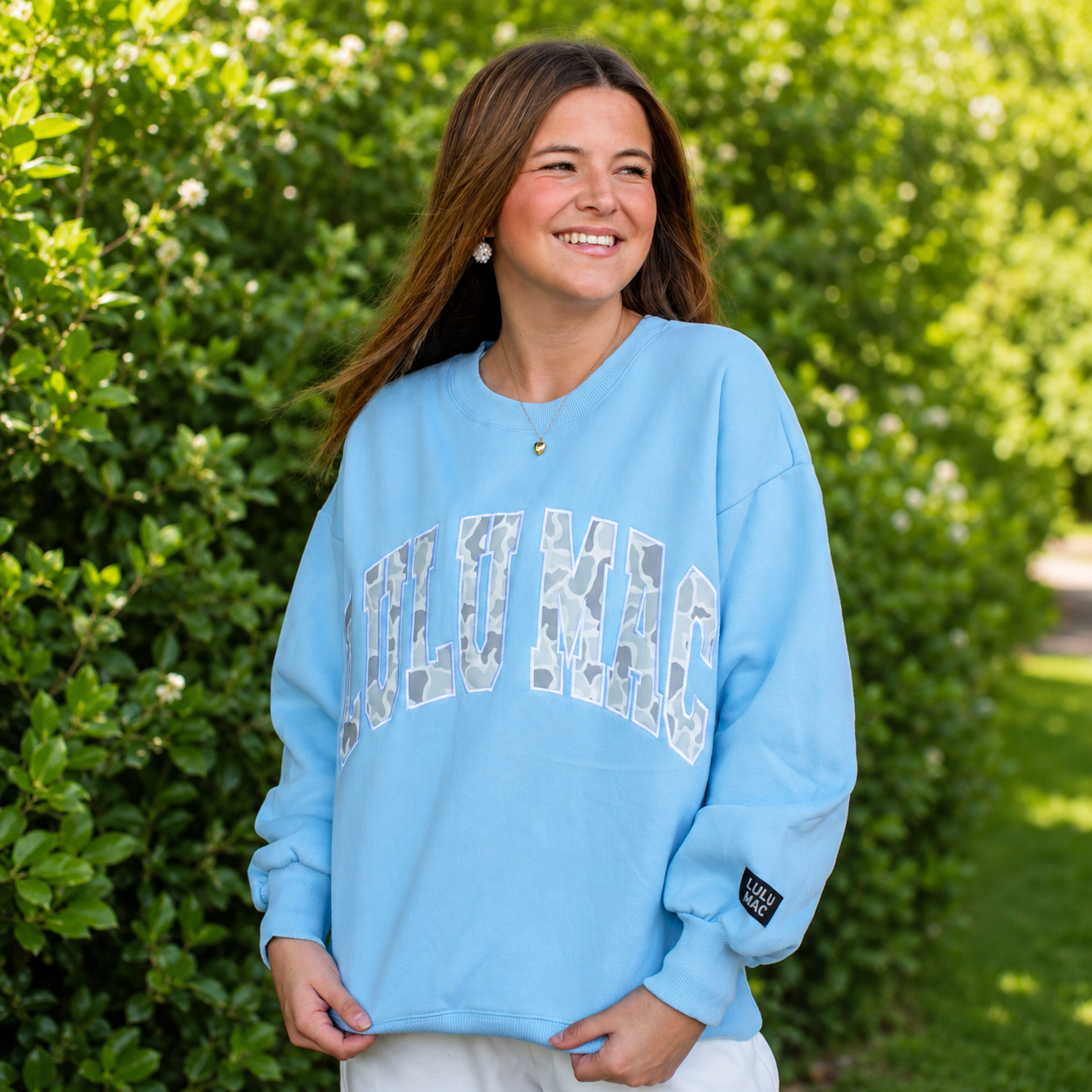 Lulu Mac Light Camo: Light Blue