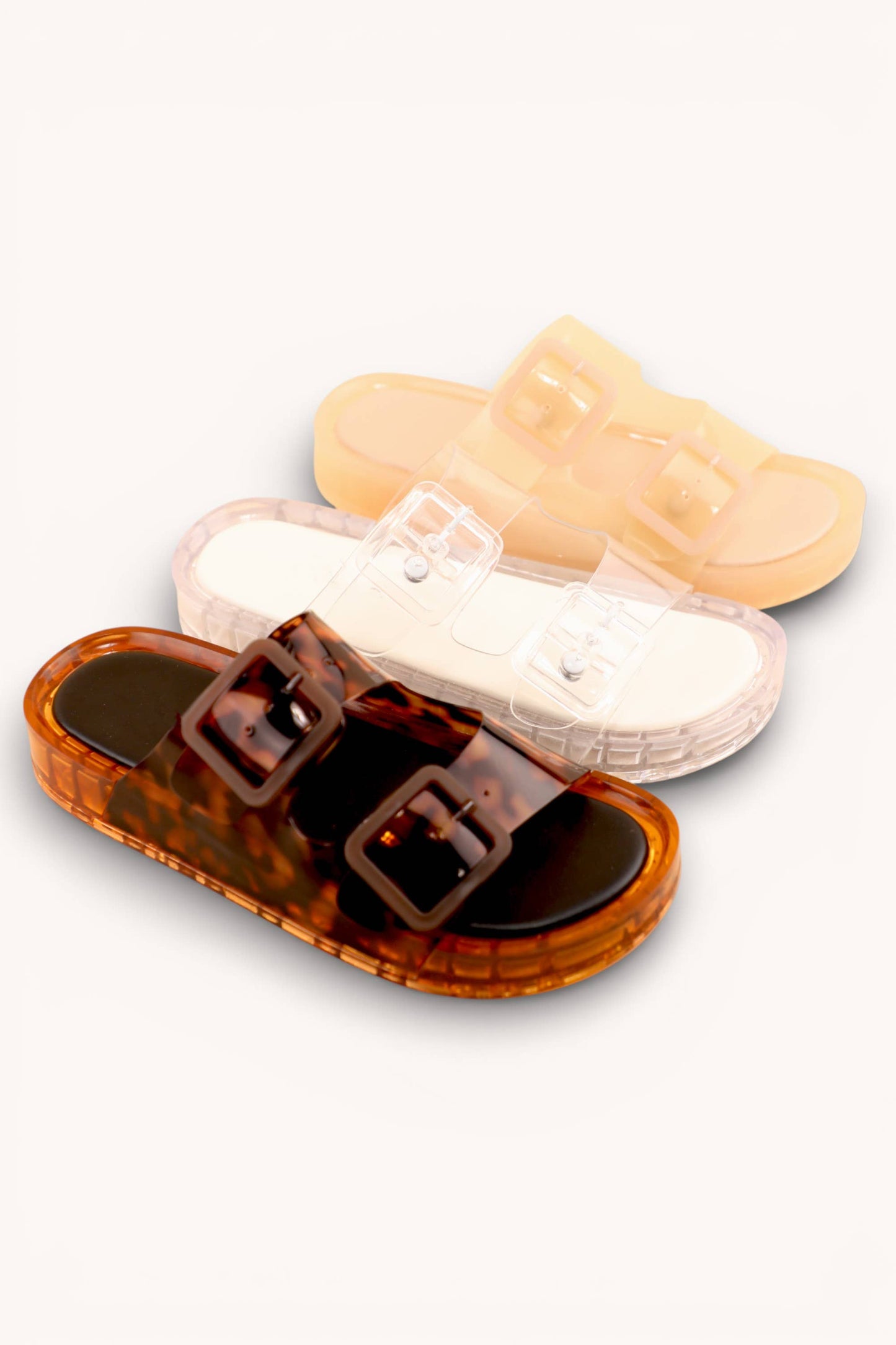 Leopard Jelly Sandals