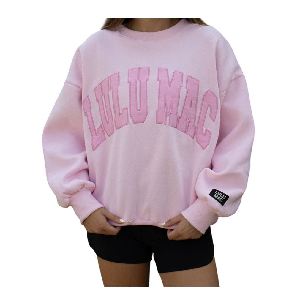 Lulu Mac Monochrome Sweatshirt: Pink