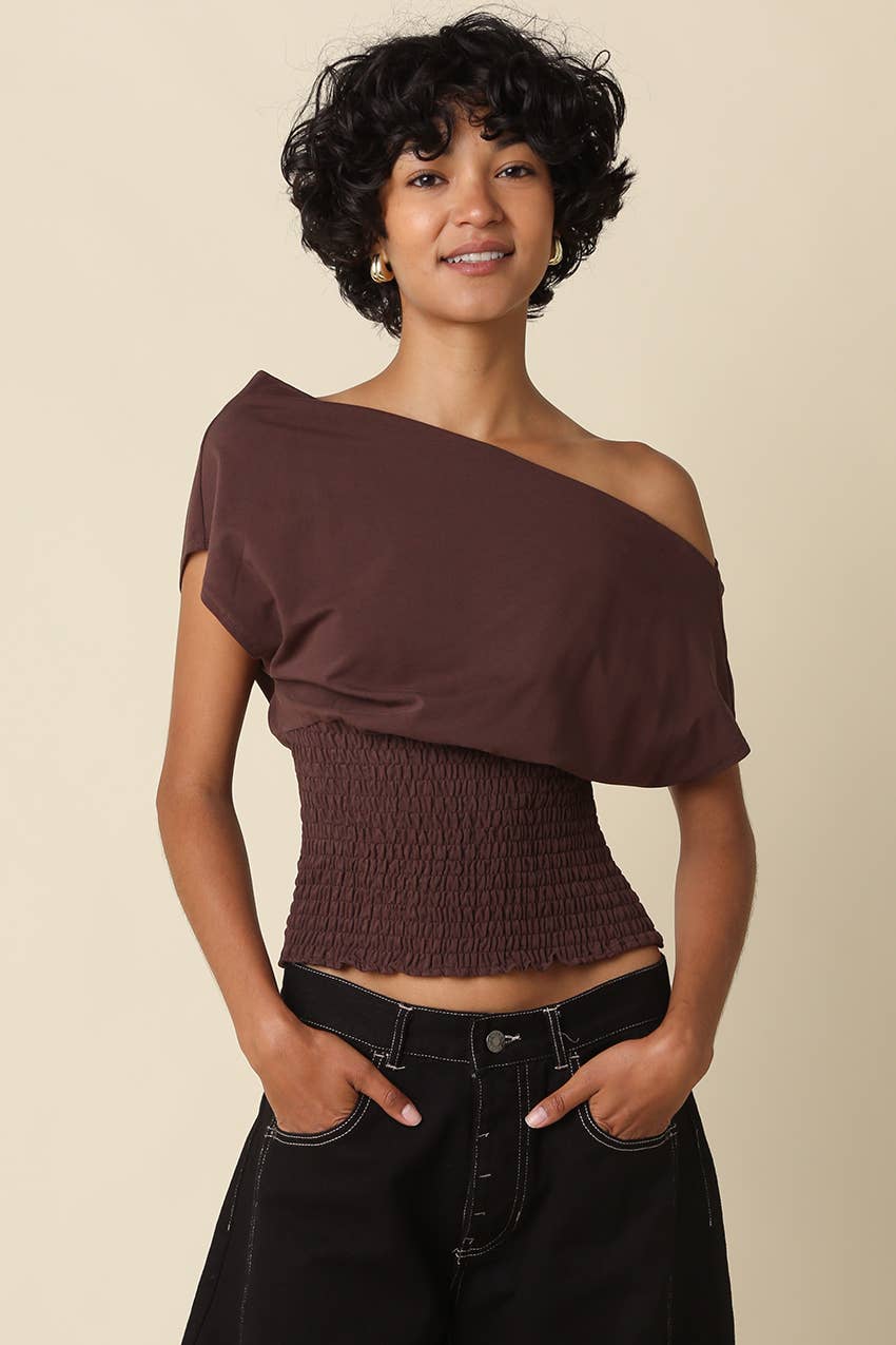 Janey Off Shoulder Smocked Top