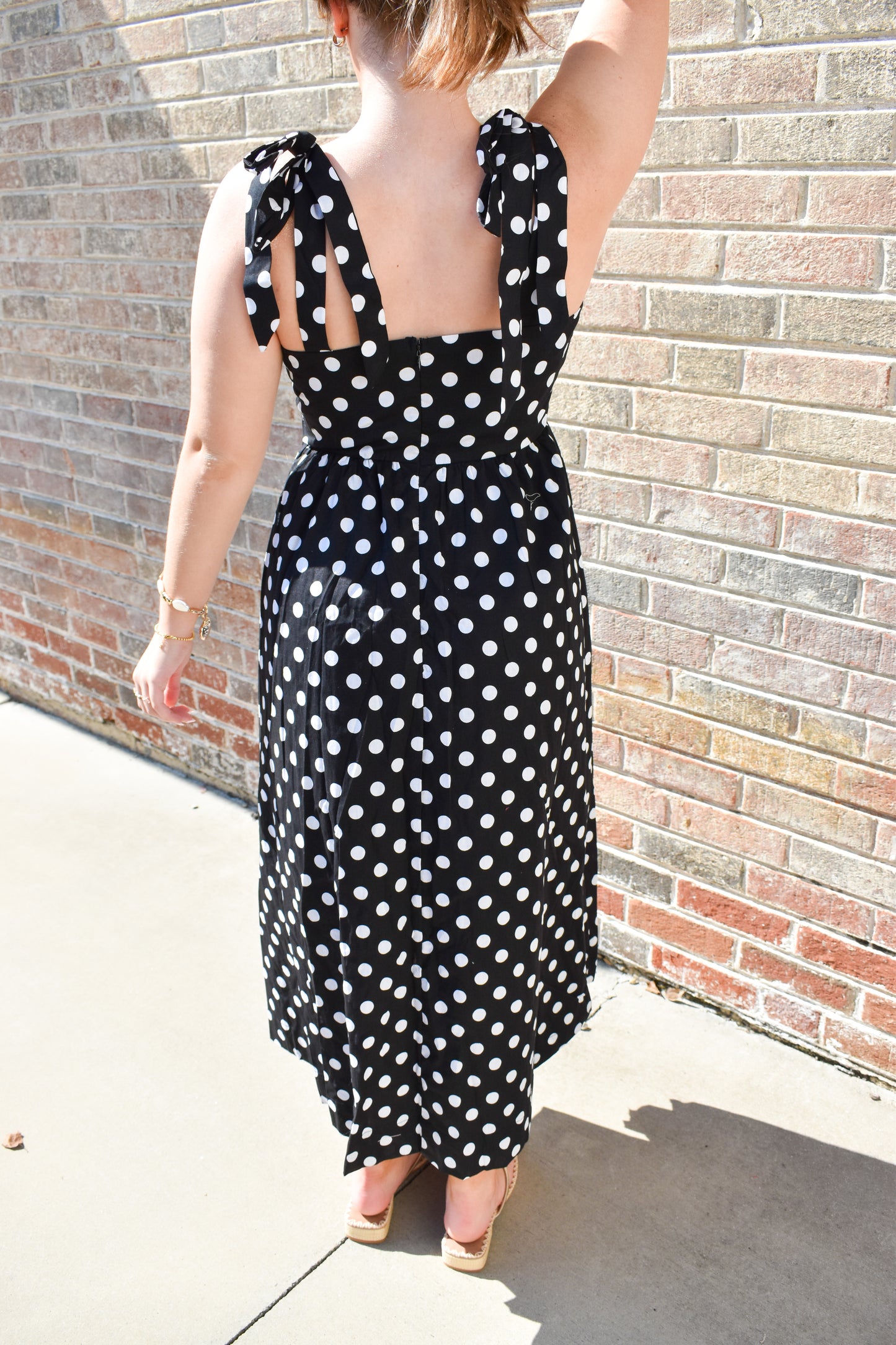 Rachel Polka Dot Midi Dress