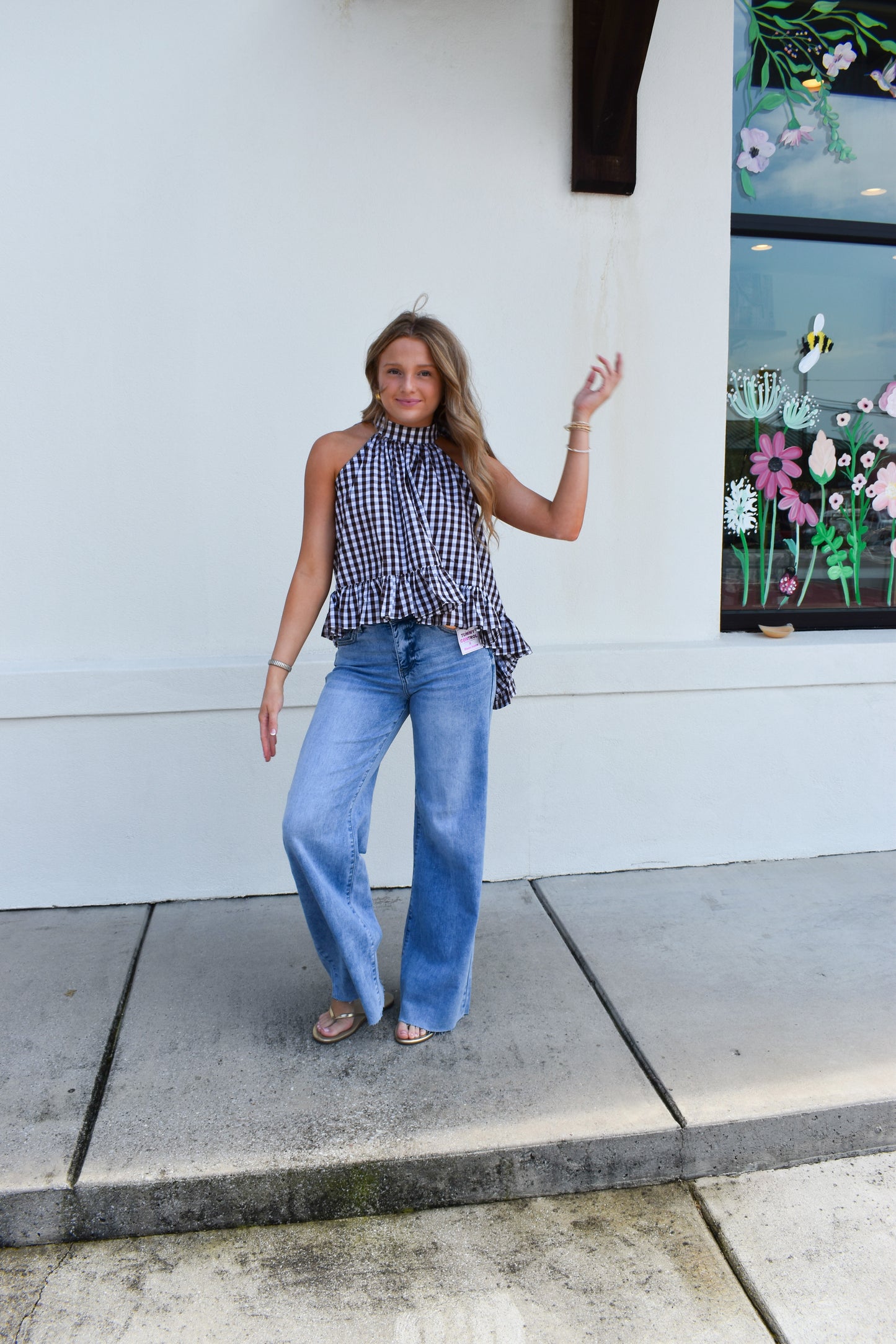 Delia Gingham Halter Blouse