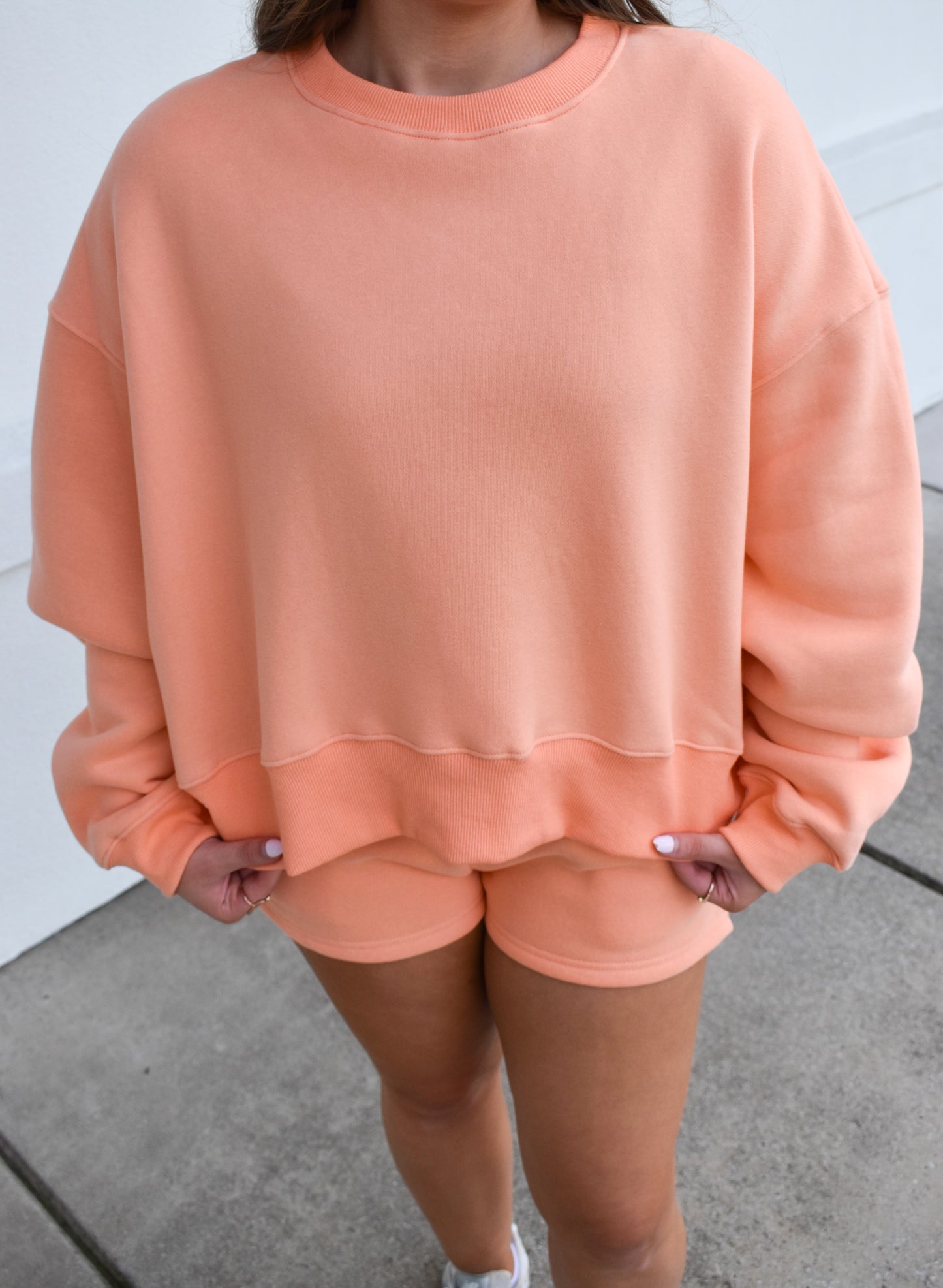 Simply Sweatshirt: Peach
